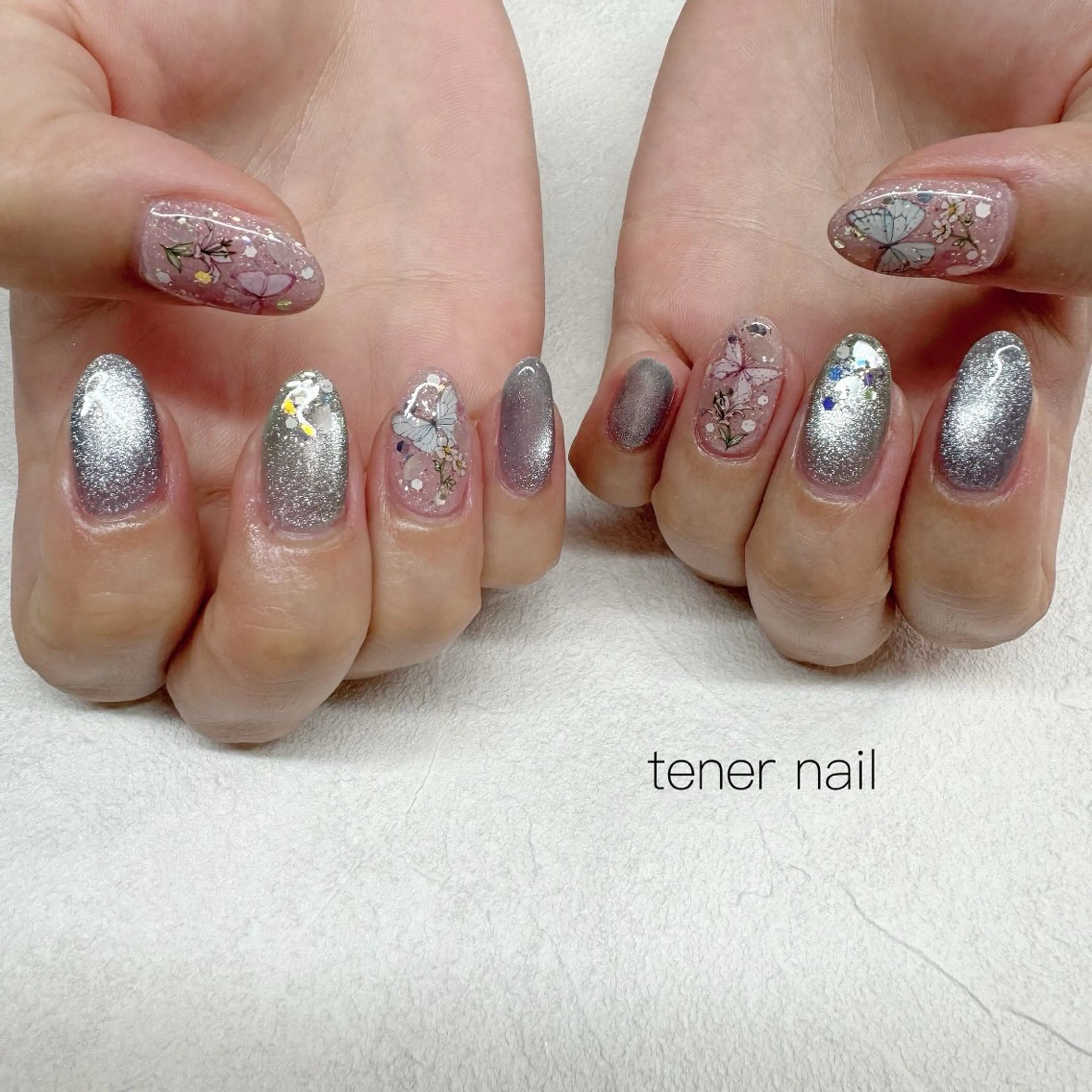 ネイル フラワーネイル マグネットネイル ハンドネイル tener  nail  テネルネイル所属・テネルネイル tener nailのネイルデザイン