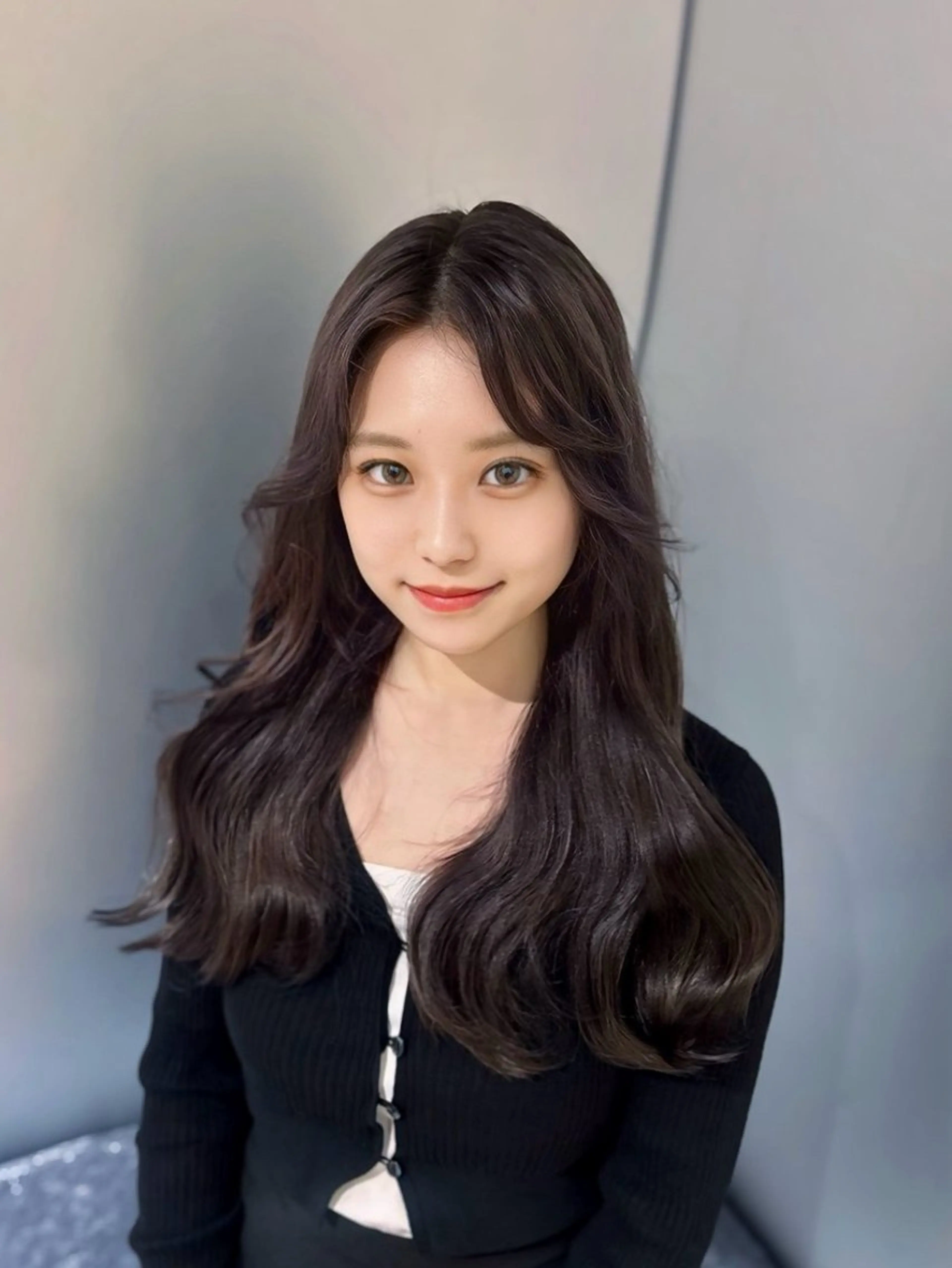 ロング カラー グレージュ 髪質改善 韓国風ヘア レイヤーカット カット ヘアカラー トリートメント 韓国レイヤー ×髪質改善✨純大のヘアスタイル