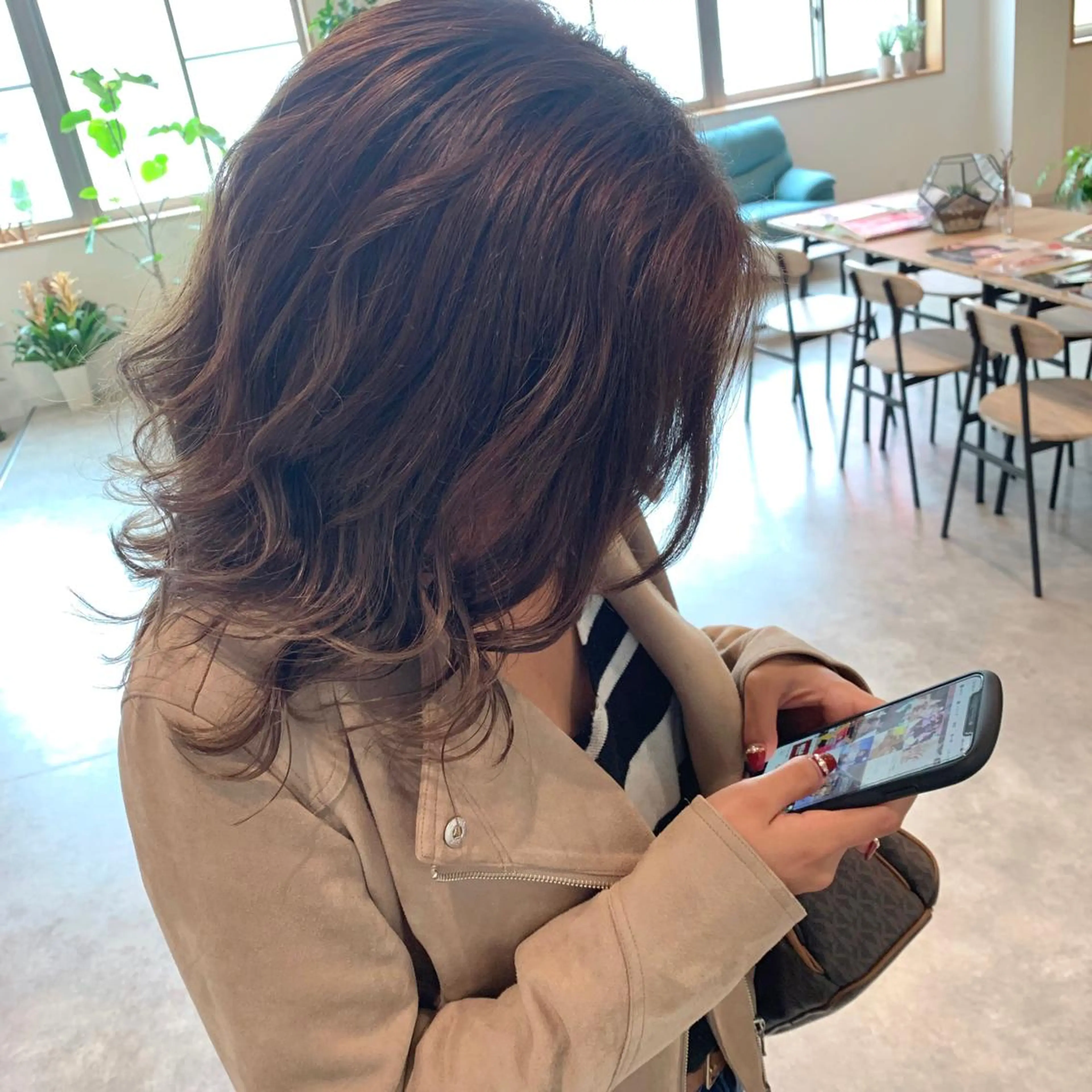 ミディアム 清水 亮太/赤み消しカラーのヘアスタイル