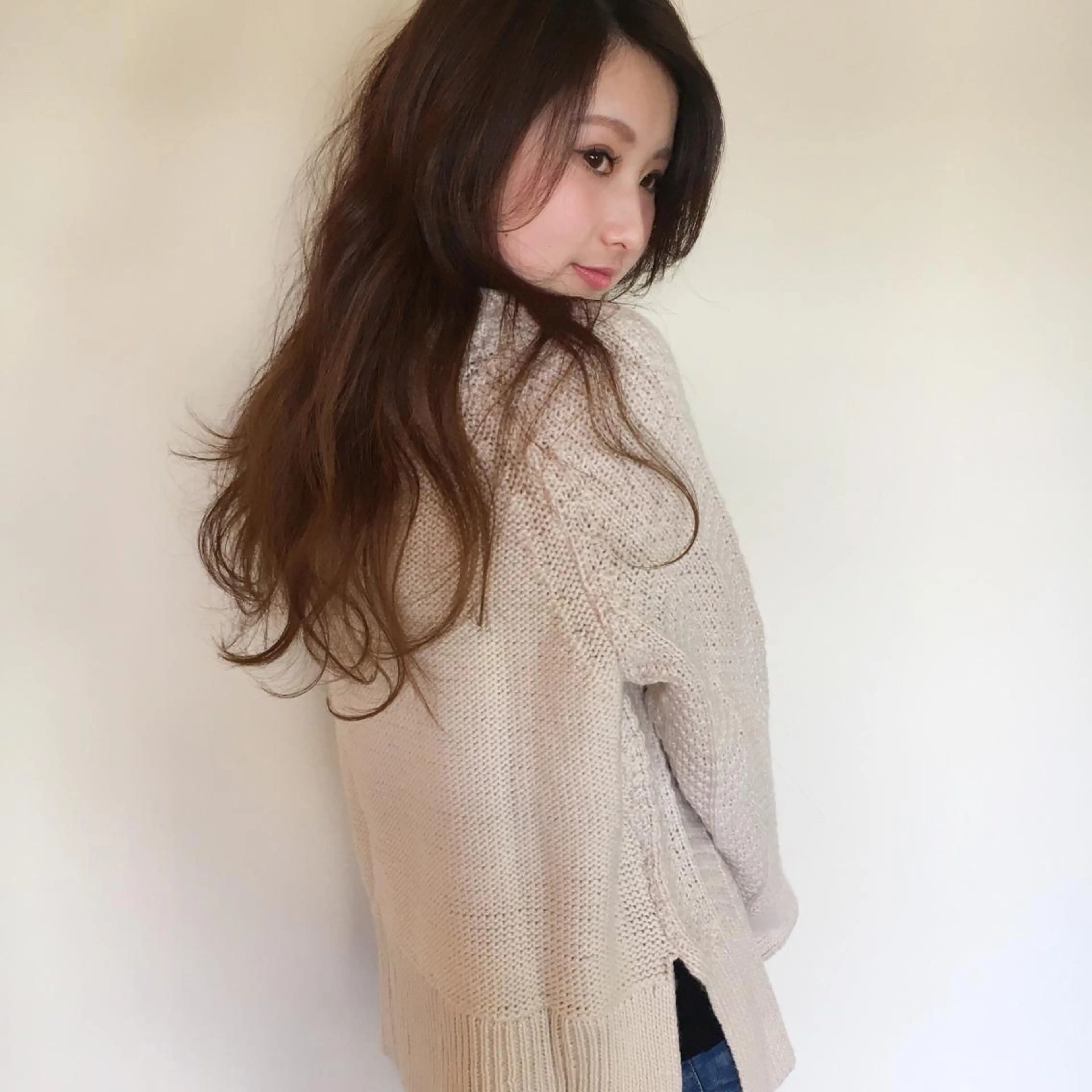 ロング パーマ 上川 美幸のヘアスタイル