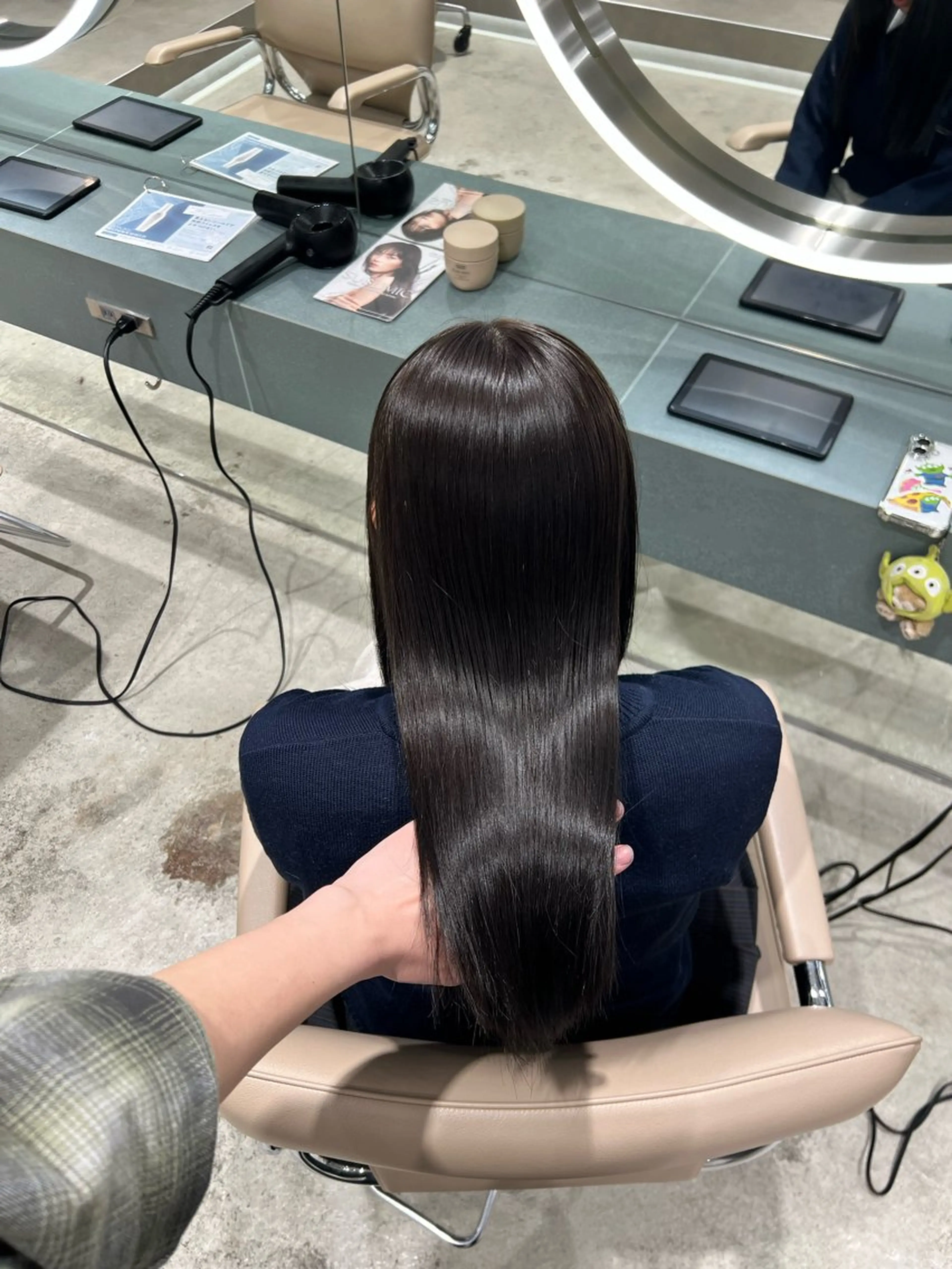ミディアム カラー ヘアカラー トリートメント ✨髪質改善 縮毛矯正 艶髪 立川美容室✨のヘアスタイル