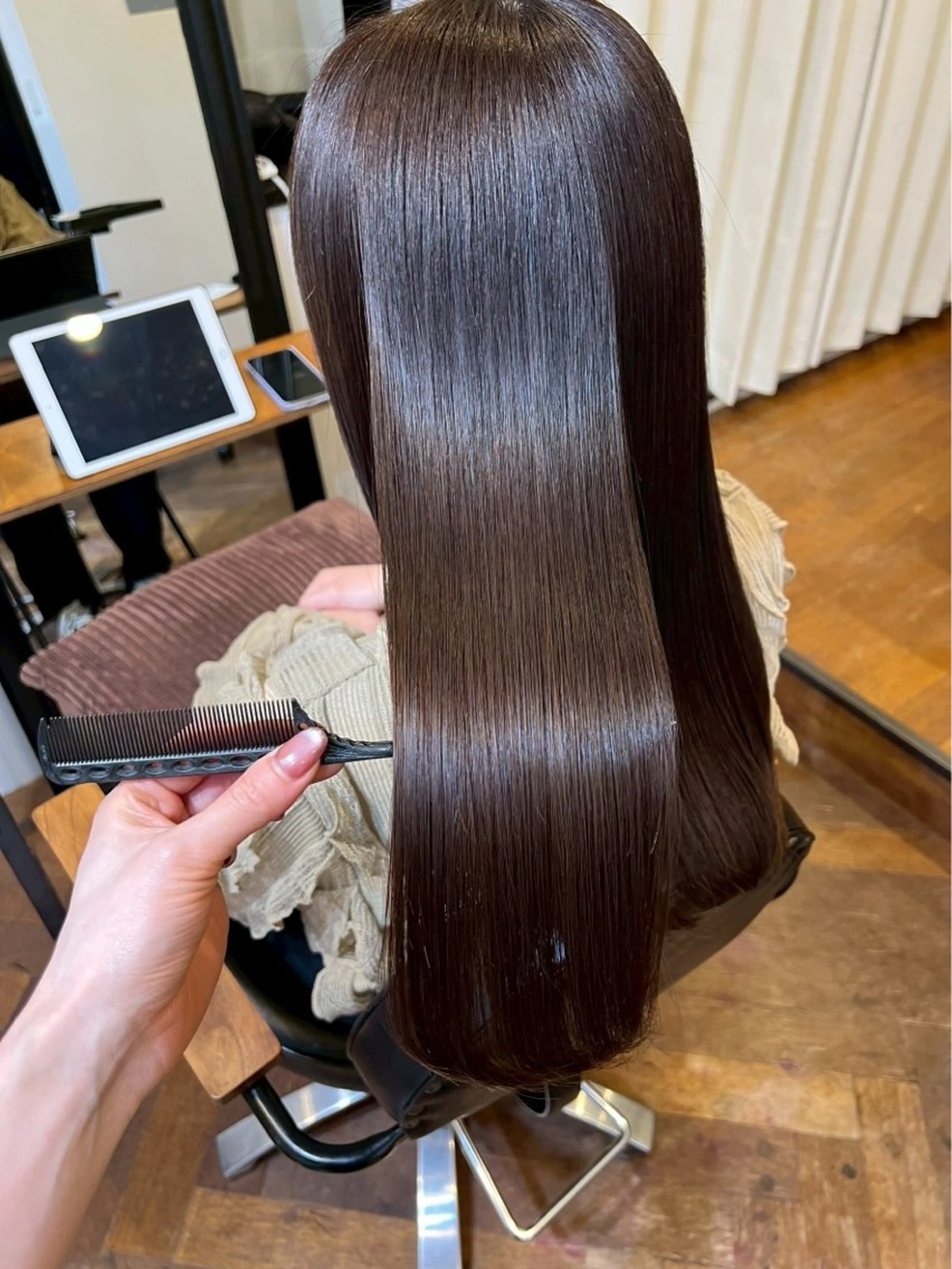 ロング カラー カット ヘアカラー トリートメント 《メンズ支持NO.1 ×艶ブラウン》ソウタのヘアスタイル
