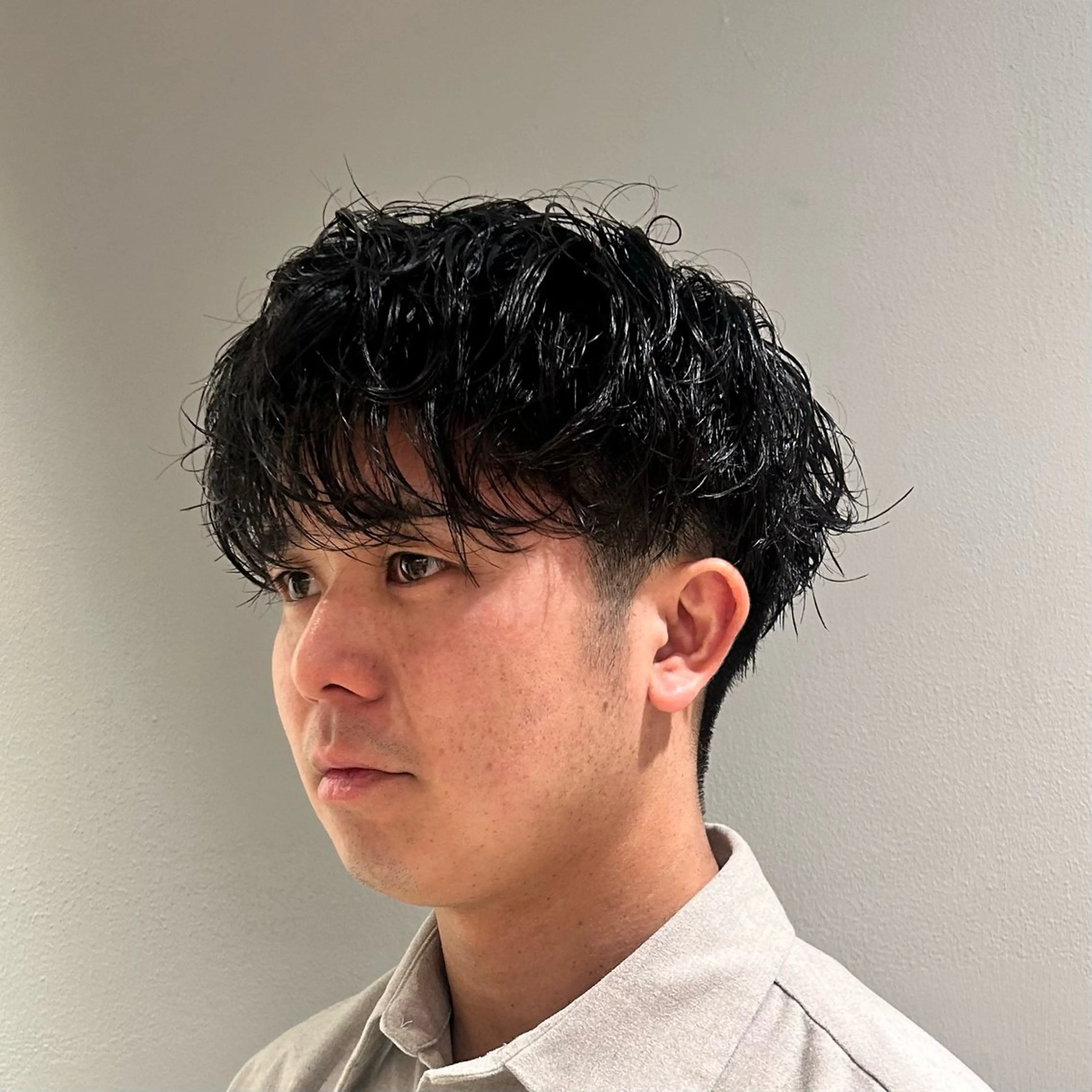 ショート パーマ メンズ メンズパーマ ショートヘア カット ヘッドスパ 🌿ボブ パーマ高橋啓太🌿のヘアスタイル