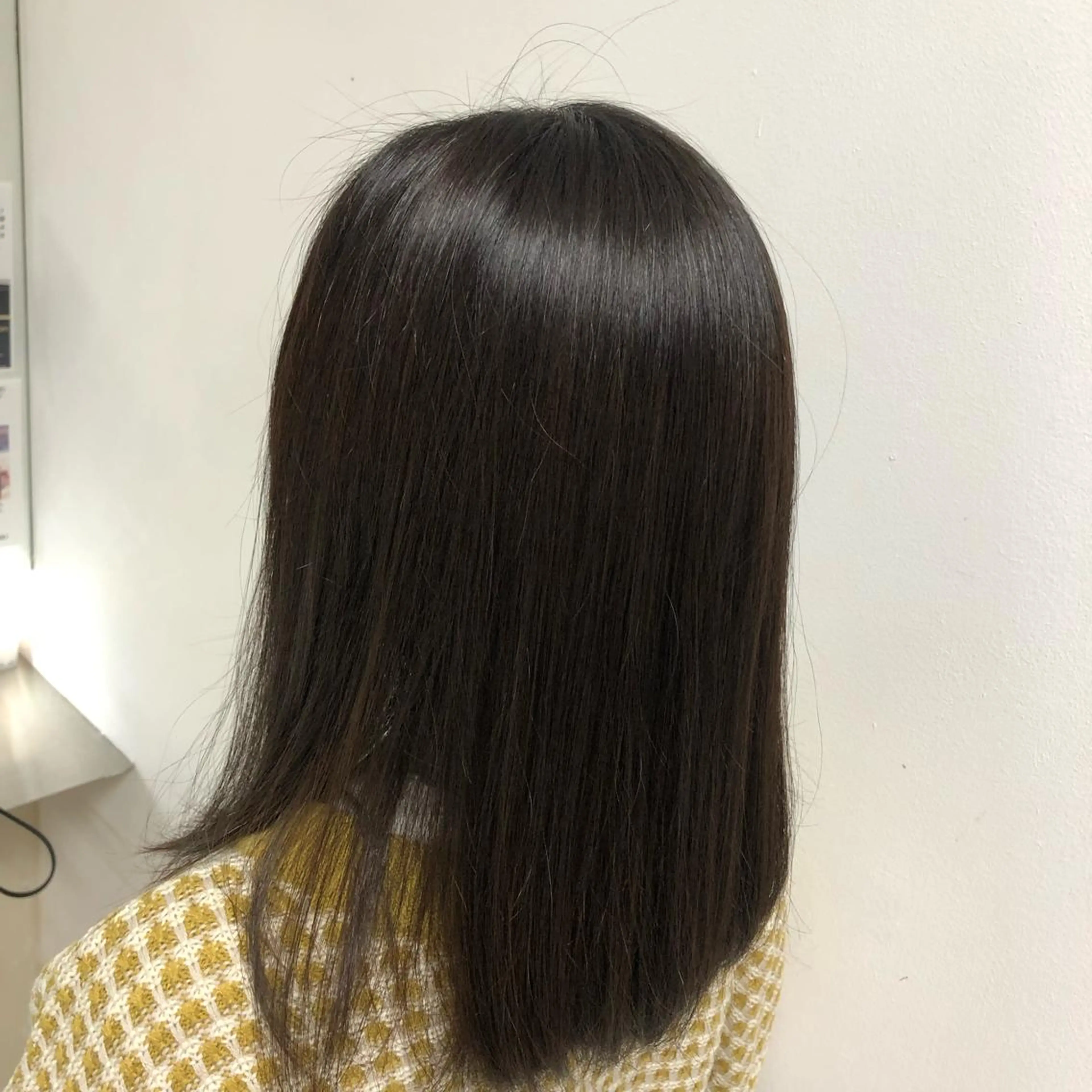 セミロング まつ毛/アイブロウ /髪質改善カラーのヘアスタイル
