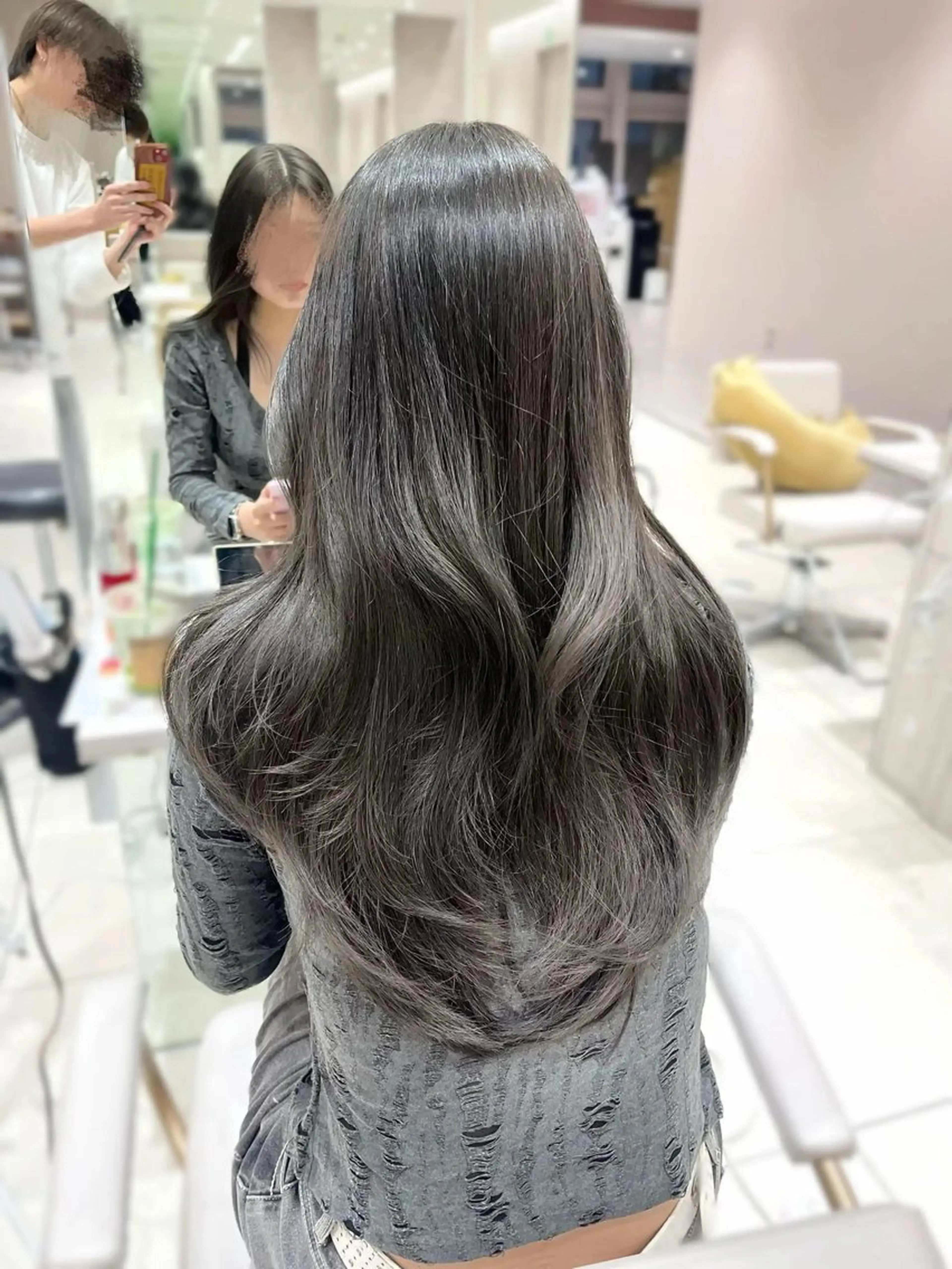 ロング カット ヘアカラー トリートメント 透明感カラー/似合わ せ前髪/柴田礼空のヘアスタイル