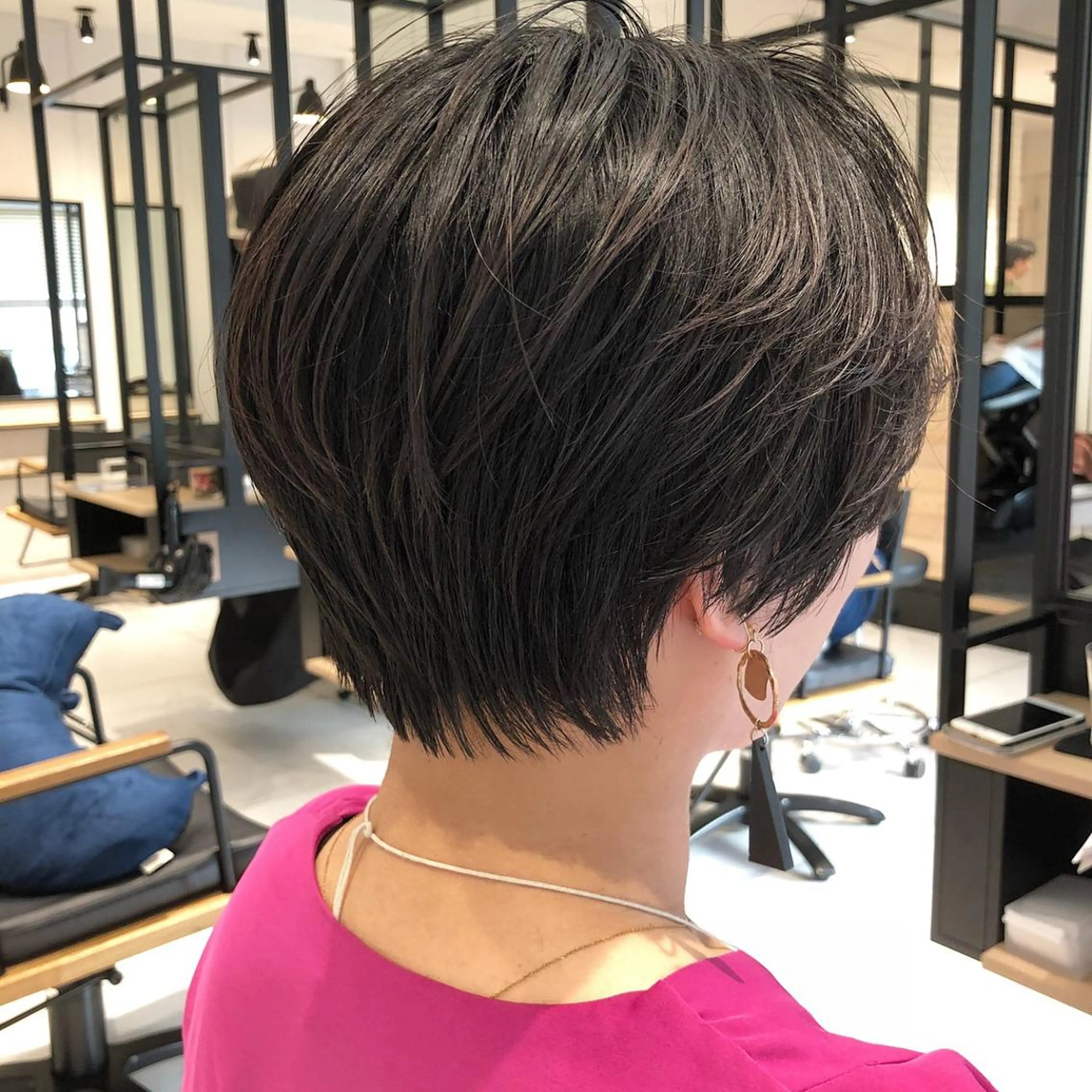 ショート ショートヘア 艶レイヤー/艶髪矯正 /ケラトリ/石井のヘアスタイル