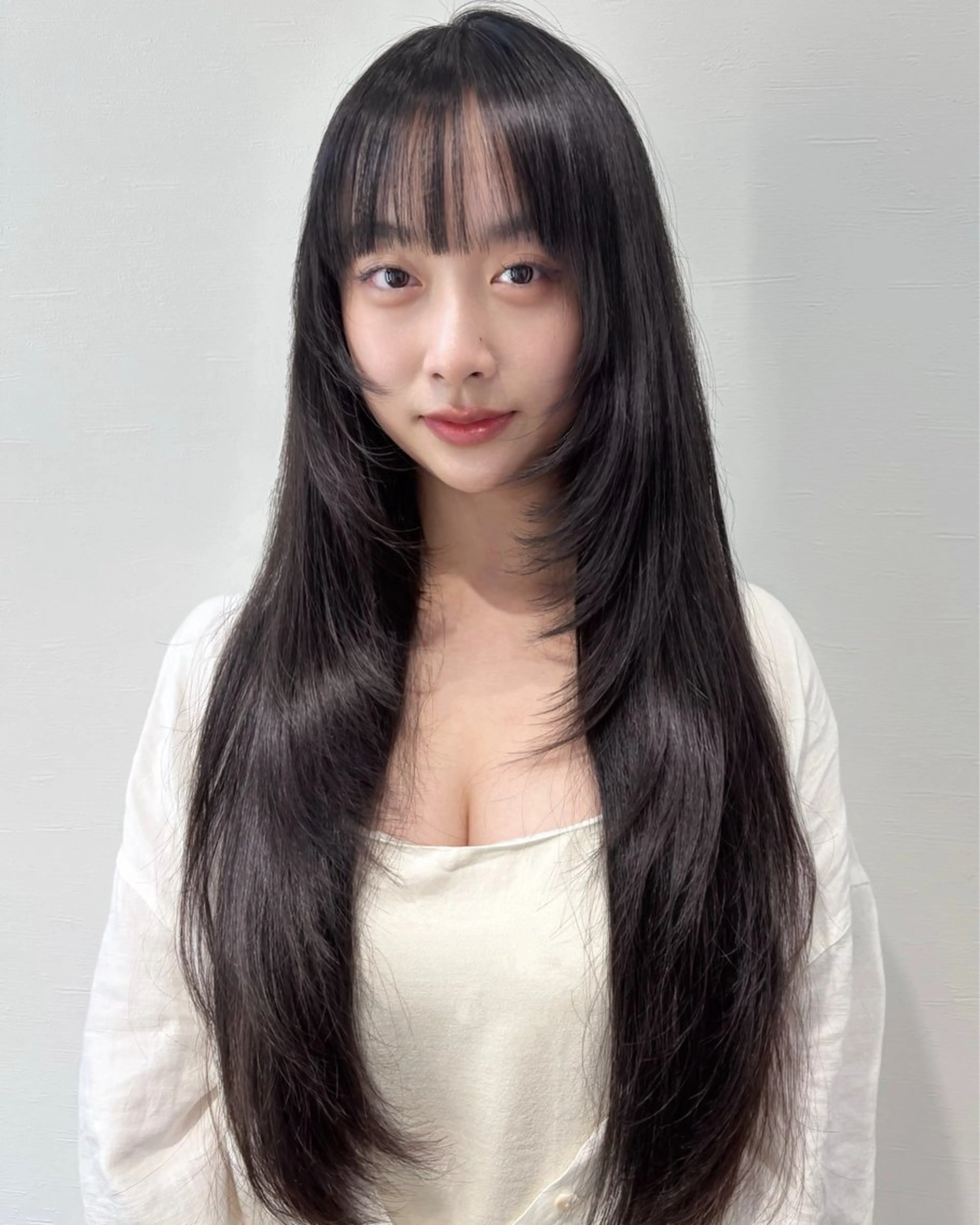 ロング 似合わせ前髪/ 小顔カット🎀そうのヘアスタイル