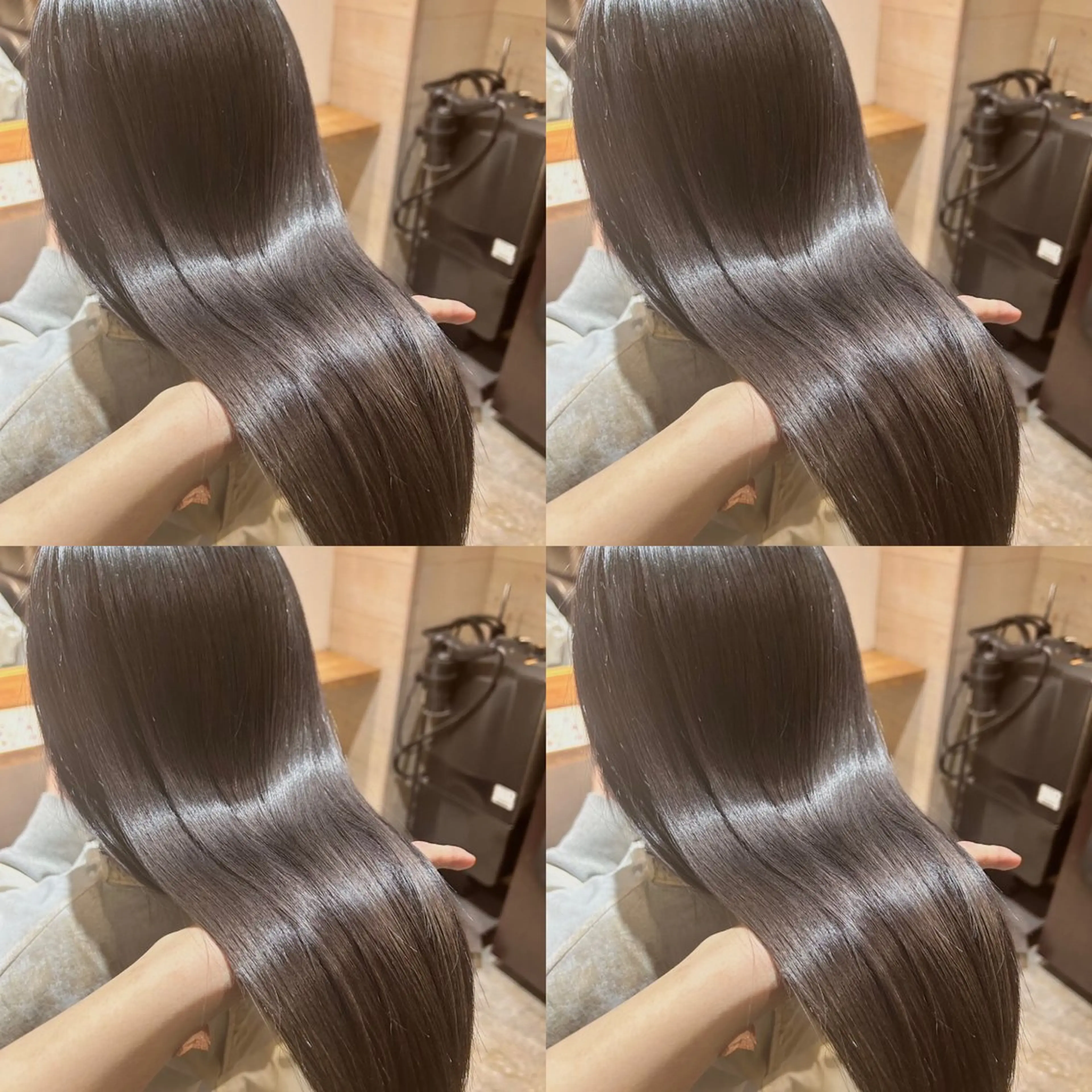 ロング カラー ダークシルバー シルバー 髪質改善 ヘアカラー トリートメント 韓国レイヤー ×髪質改善✨純大のヘアスタイル
