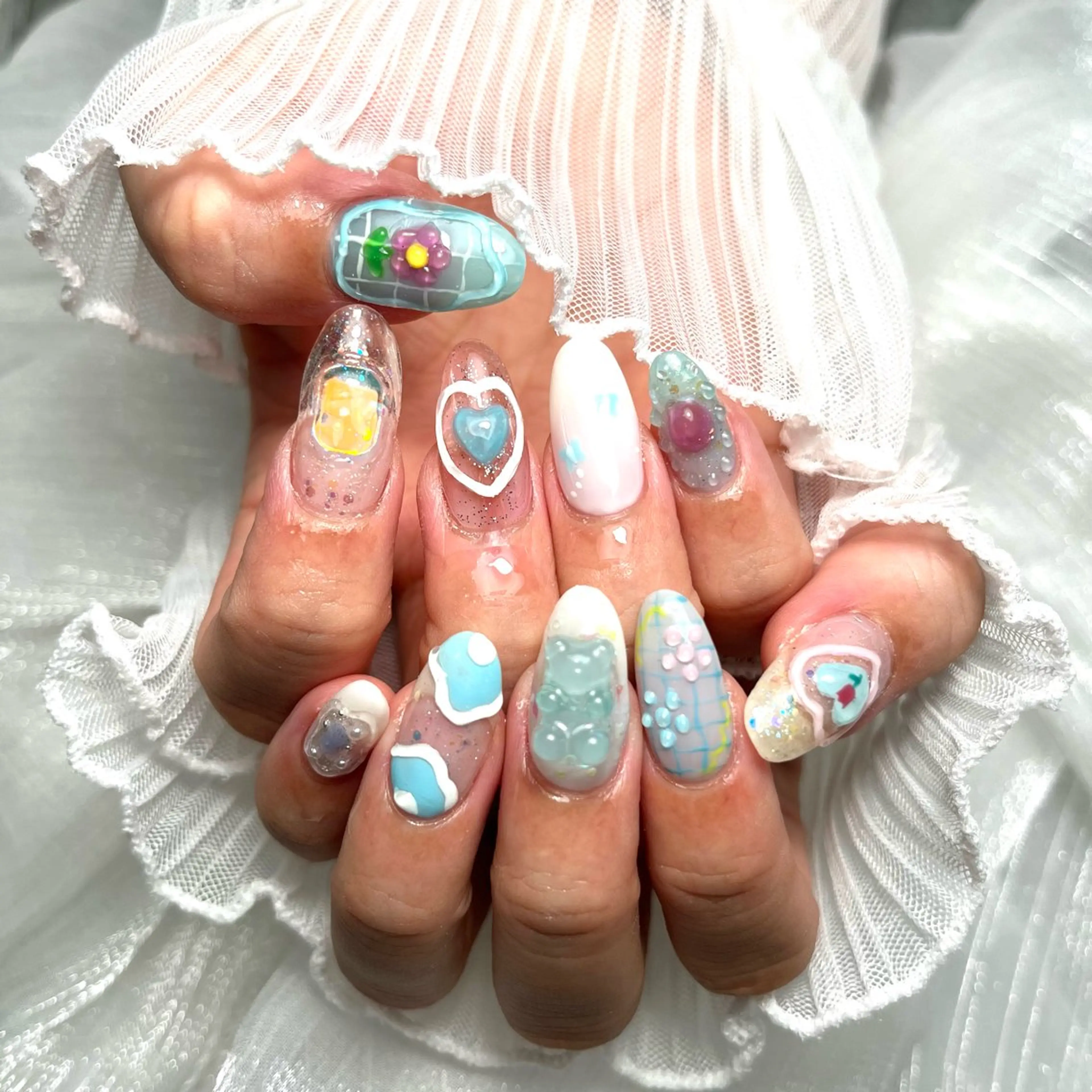 ロング the 464のネイルデザイン