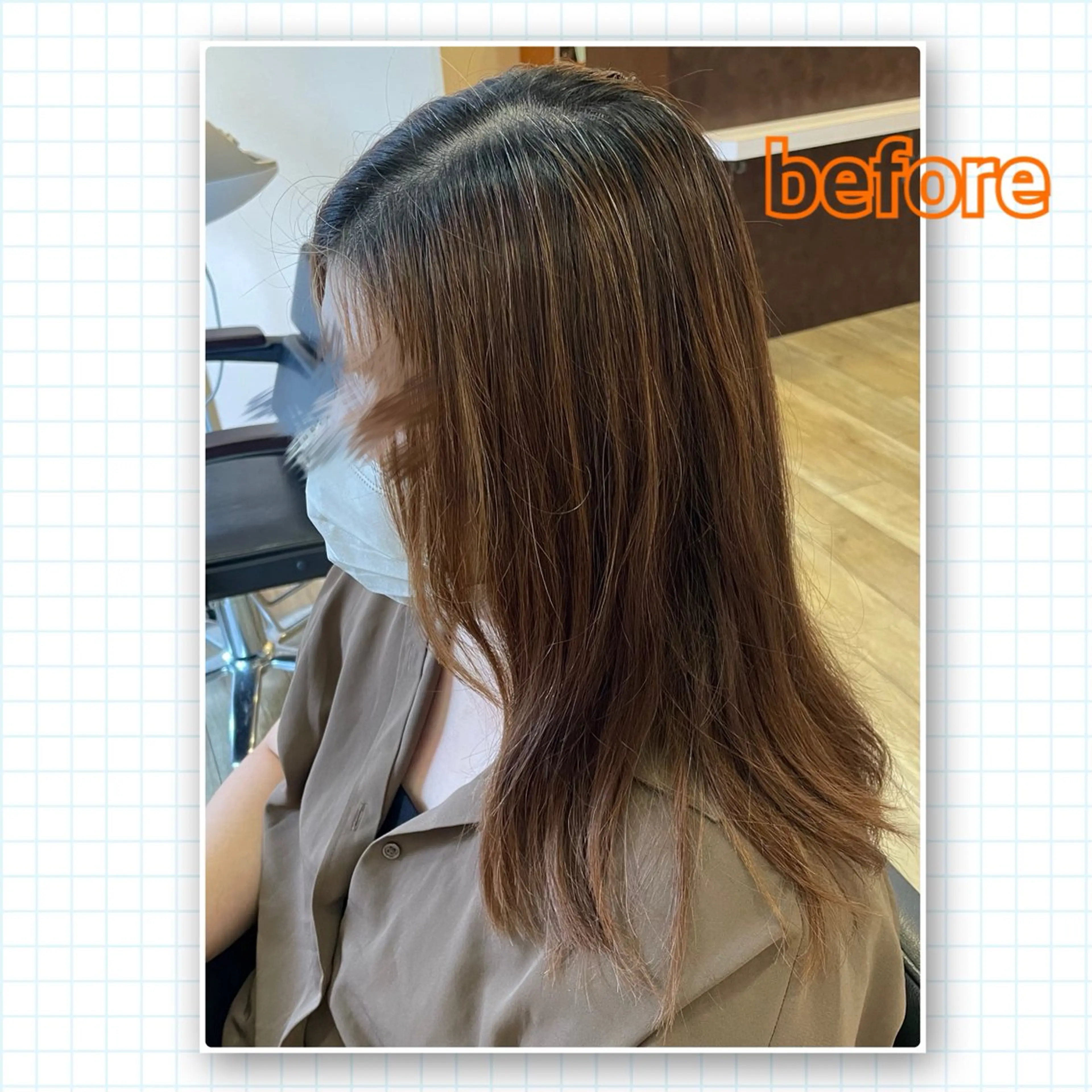セミロング アミーベル🧸🧡 井口店✂️しおりのヘアスタイル