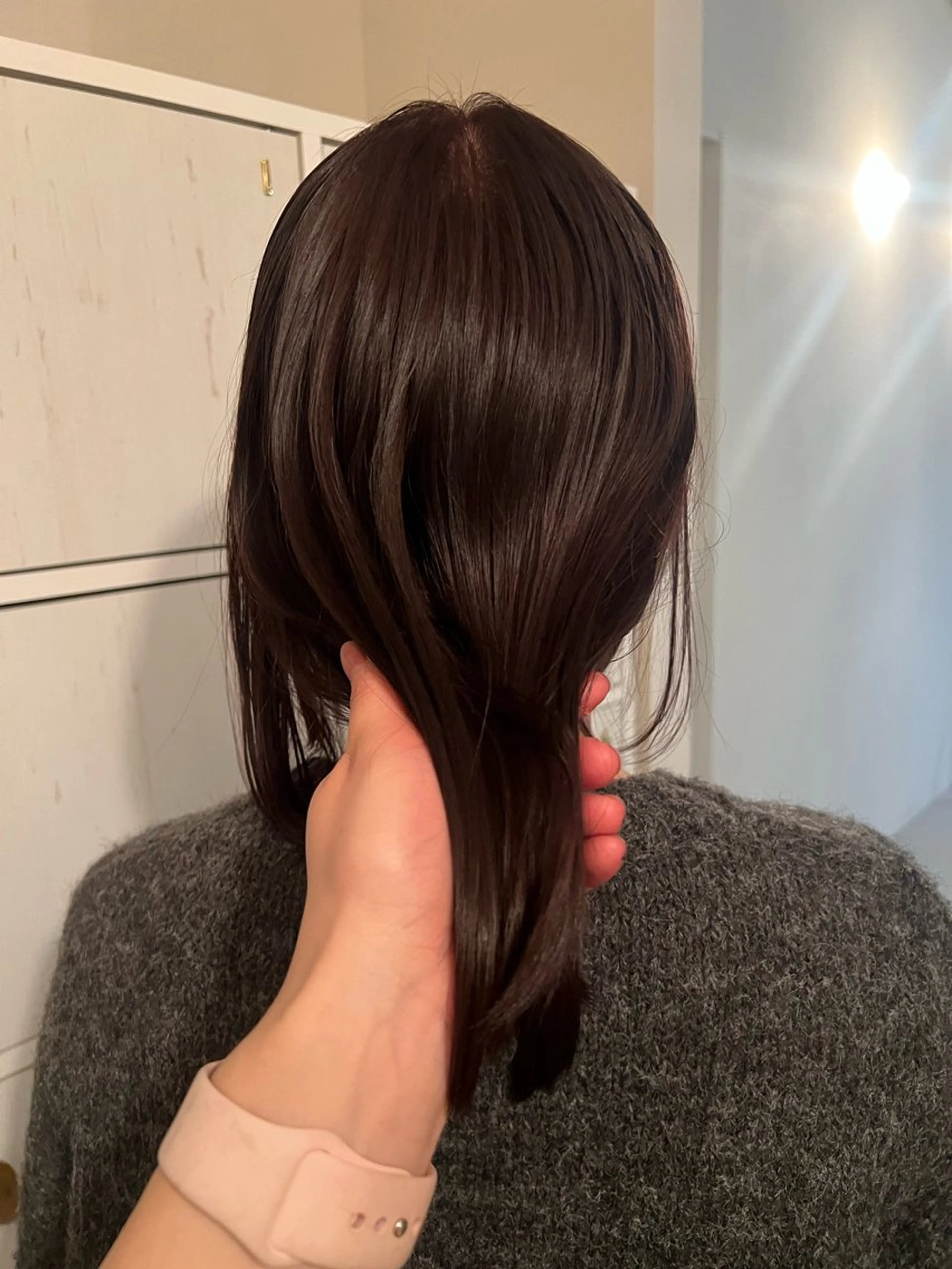 カラー ブラウンカラー ピンクカラー 伊藤 美咲のヘアスタイル