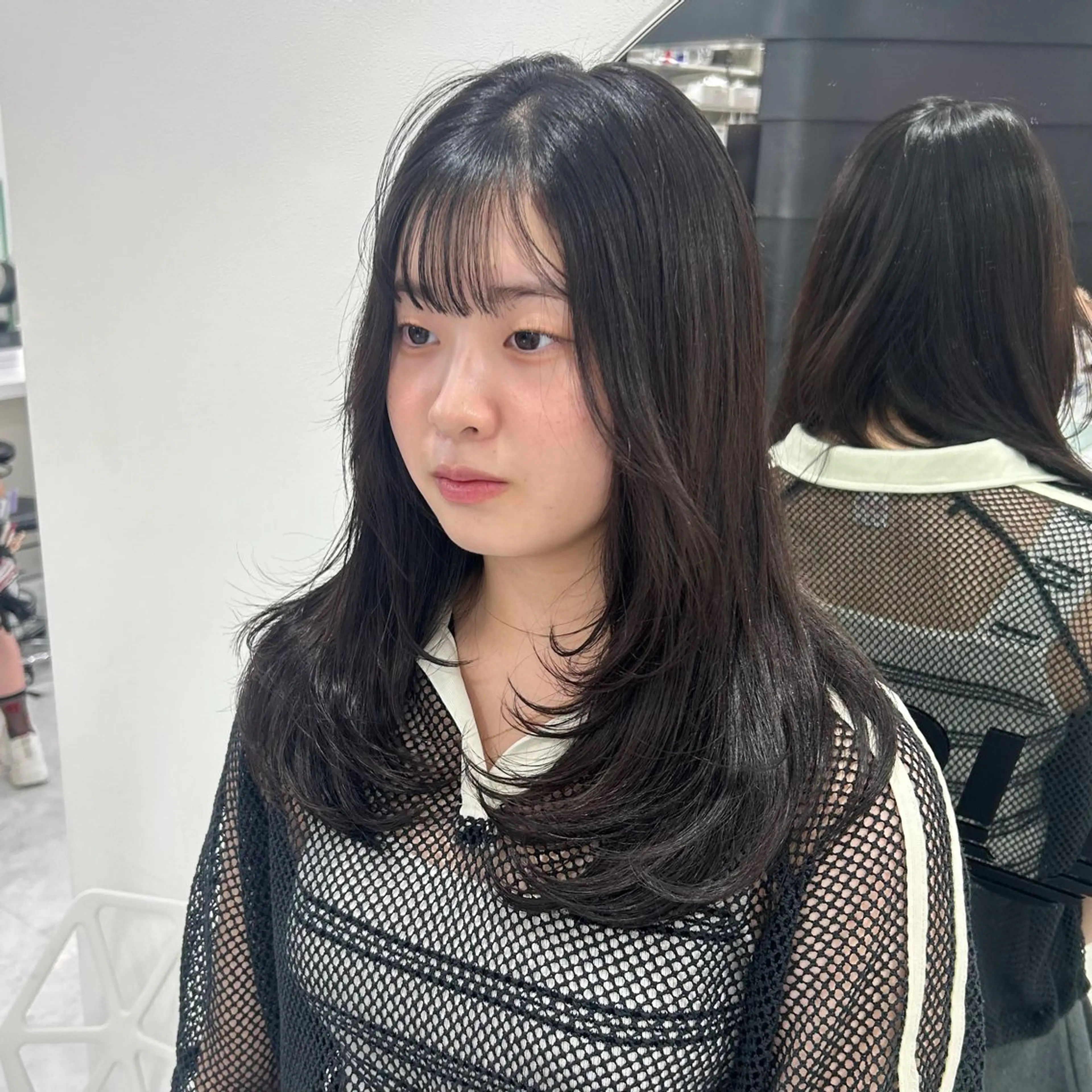 ロング カラー パーマ ヘアアレンジ メンズ キッズ 🩶盛れ✖️韓国ヘア 🩶Himari🎀のヘアスタイル