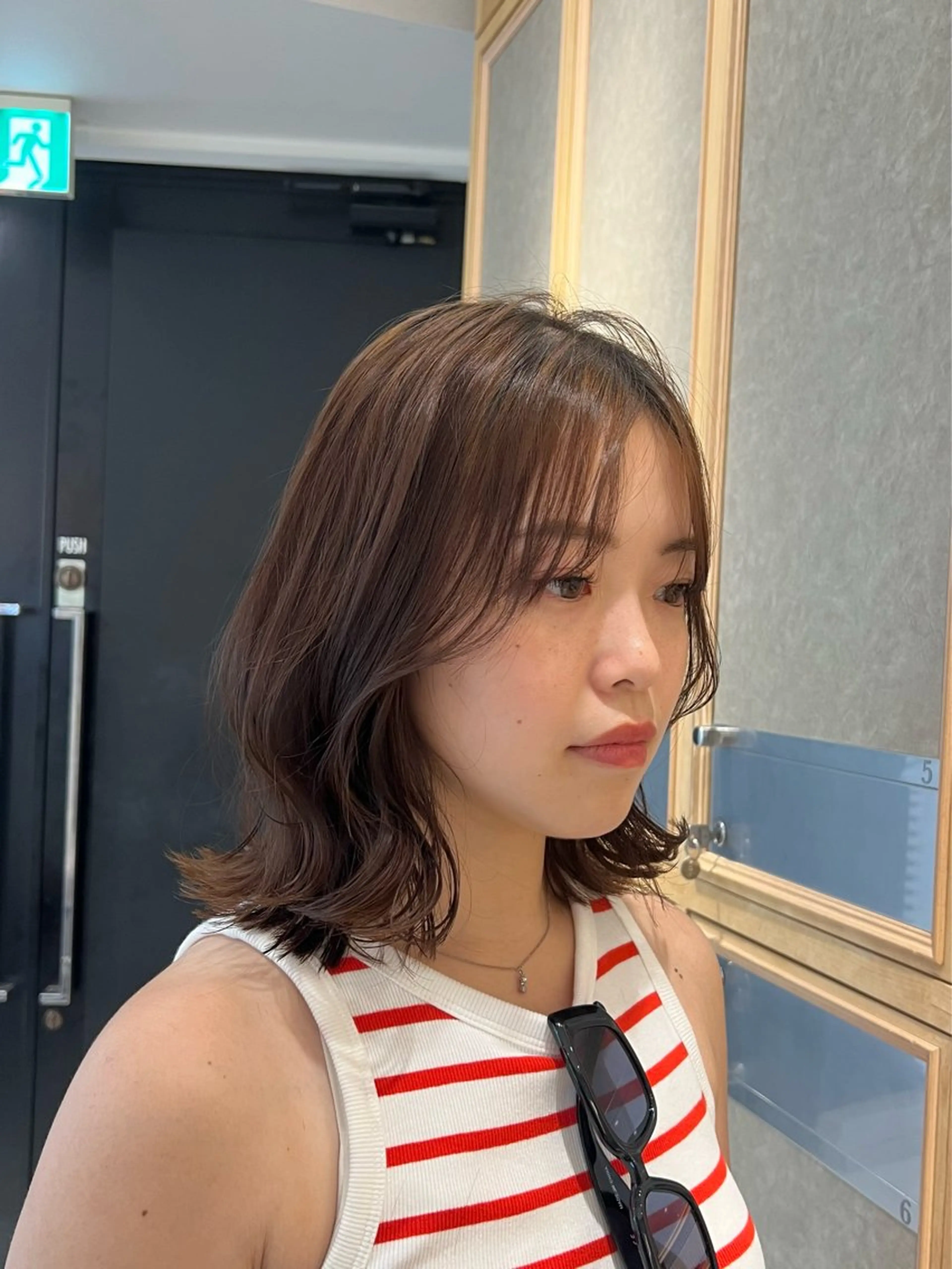 セミロング 縮毛矯正/艶カラー 🌻🌻MIREIのヘアスタイル