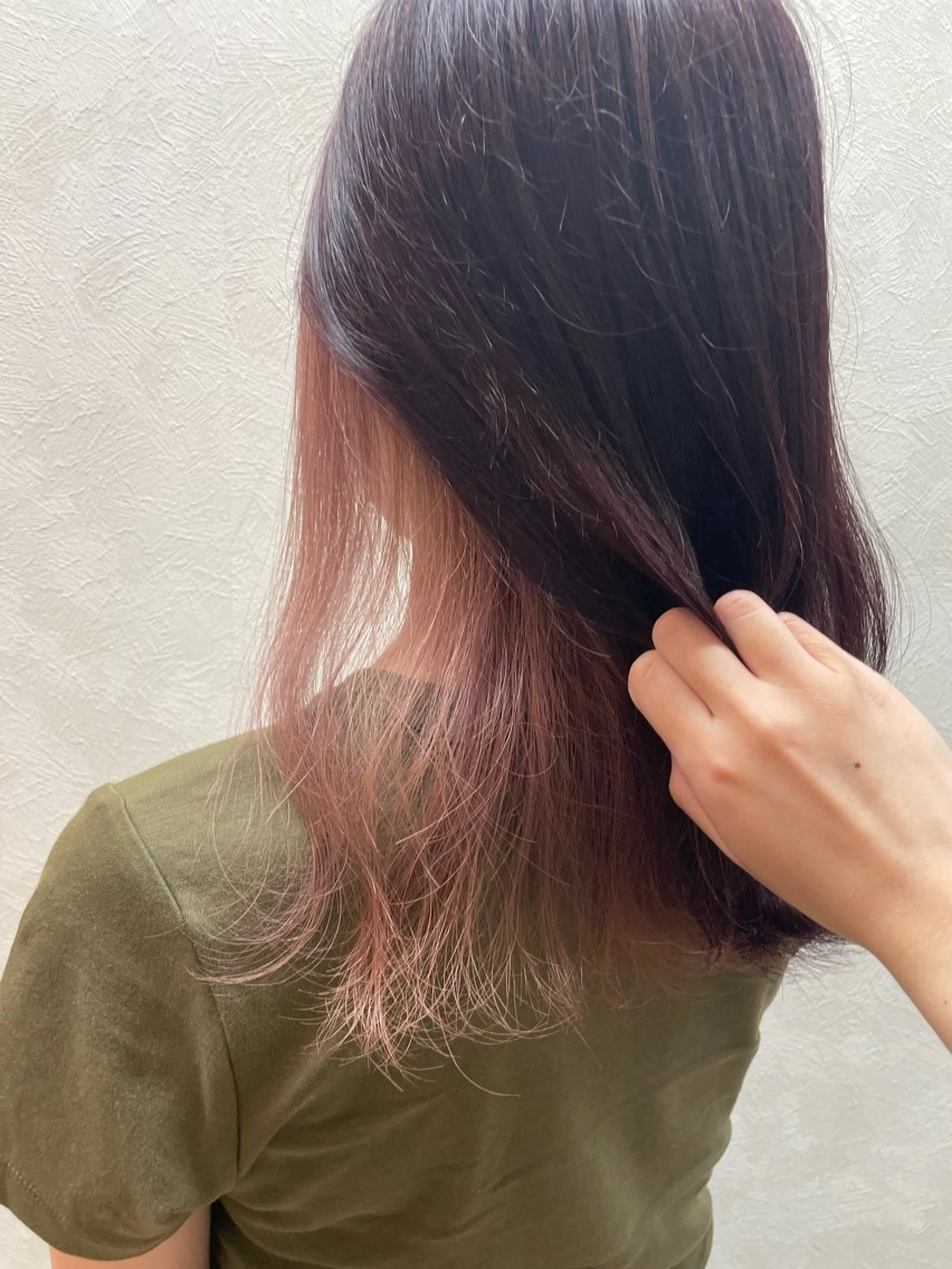 セミロング カット ヘアカラー トリートメント 加藤（旧姓　今竹） 遥花のヘアスタイル