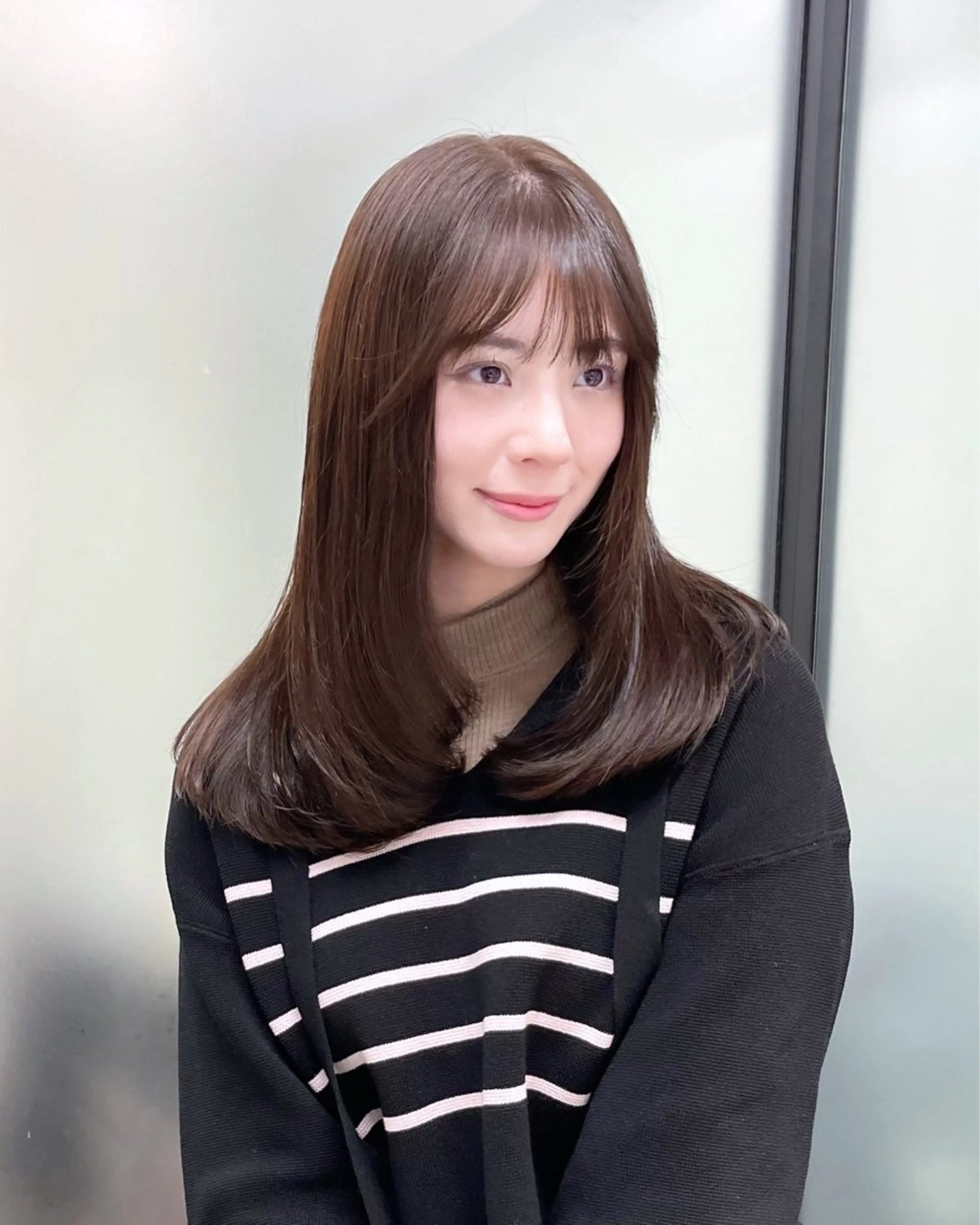 ロング 韓国風ヘア レイヤーカット カット ヘアカラー トリートメント 韓国レイヤーカット 髪質改善▫️水野有真のヘアスタイル