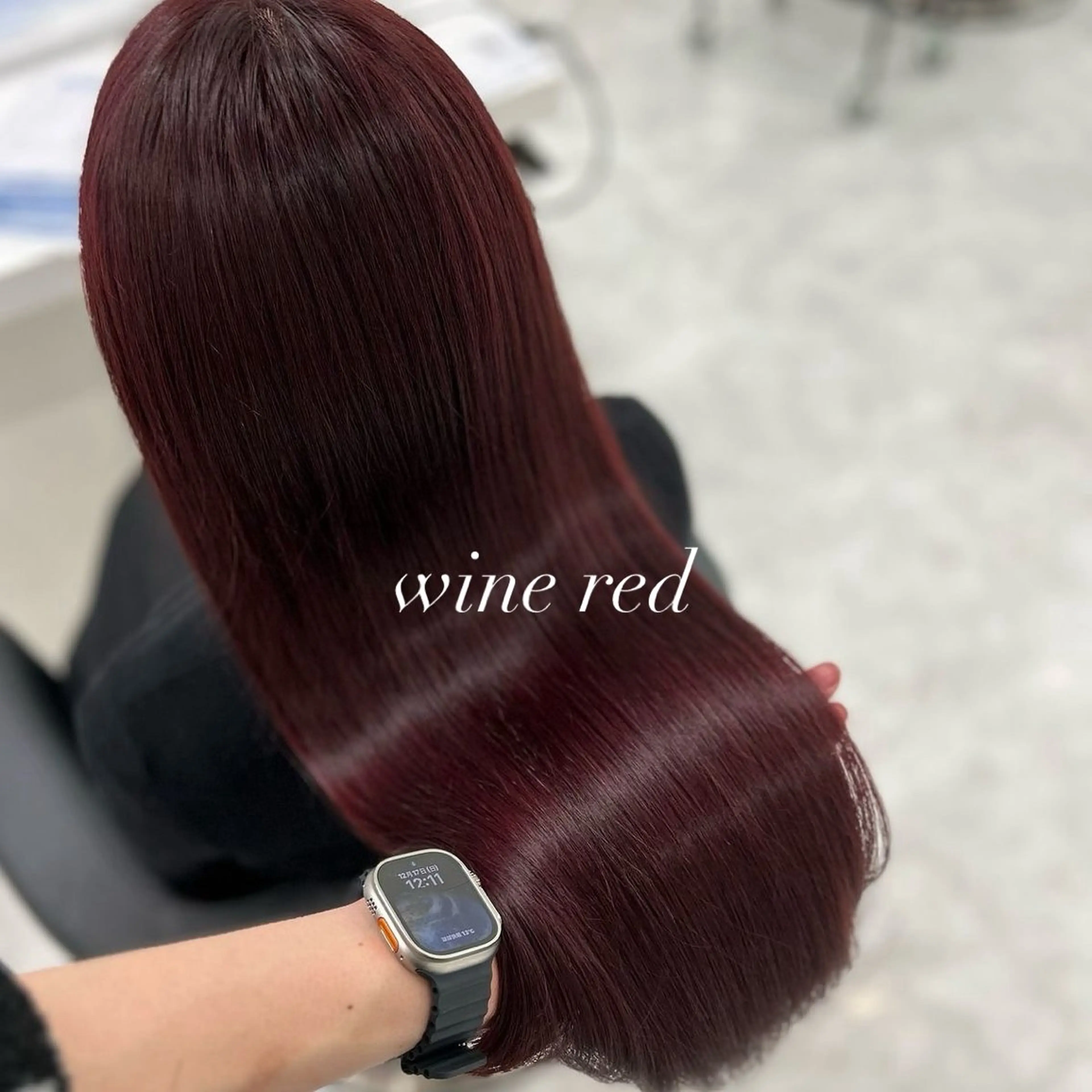 ロング カラー ヘアカラー トリートメント ヘッドスパ ヘアセット kazuki🍑韓国 トレンド暖色🫗のヘアスタイル