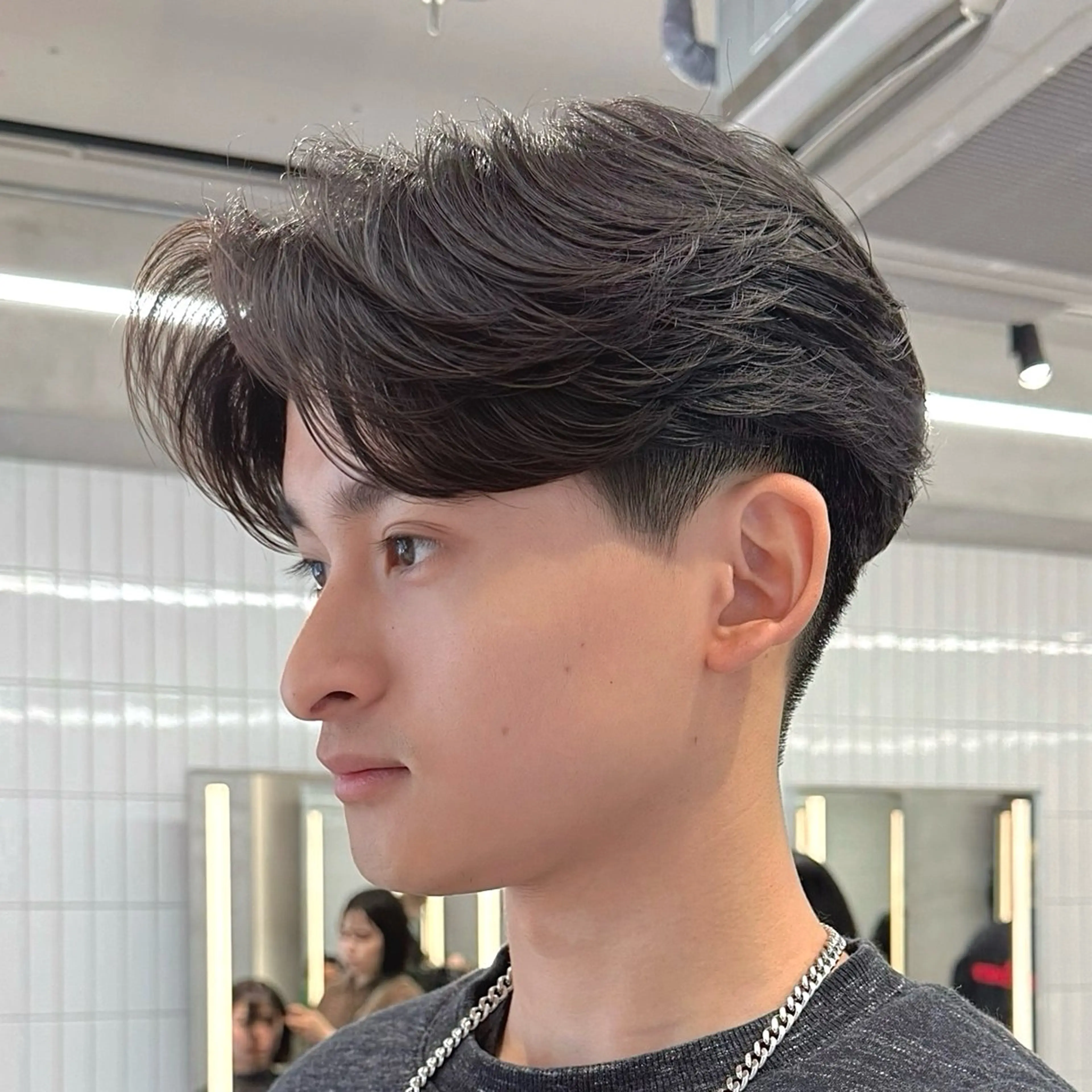 【毛流れニュアンスパーマ】メンズパーマ＋カット＆シャンプー＆トリートメント 20時～限定✂️刈り上げもお任せ下さい！！の写真