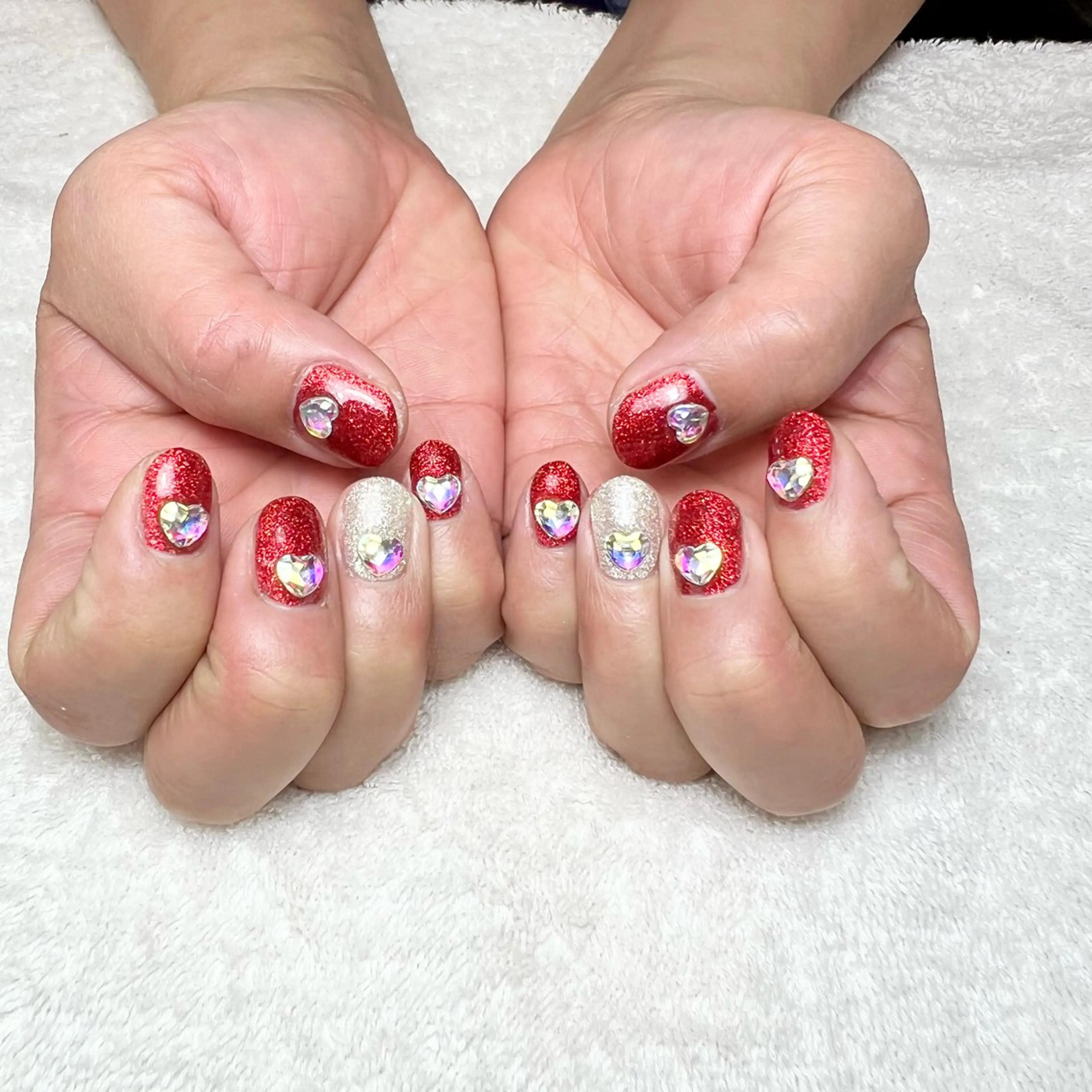 ネイル ハート バレンタイン ハンドネイル COCO+所属・COCO +のエステ・リラクイメージ