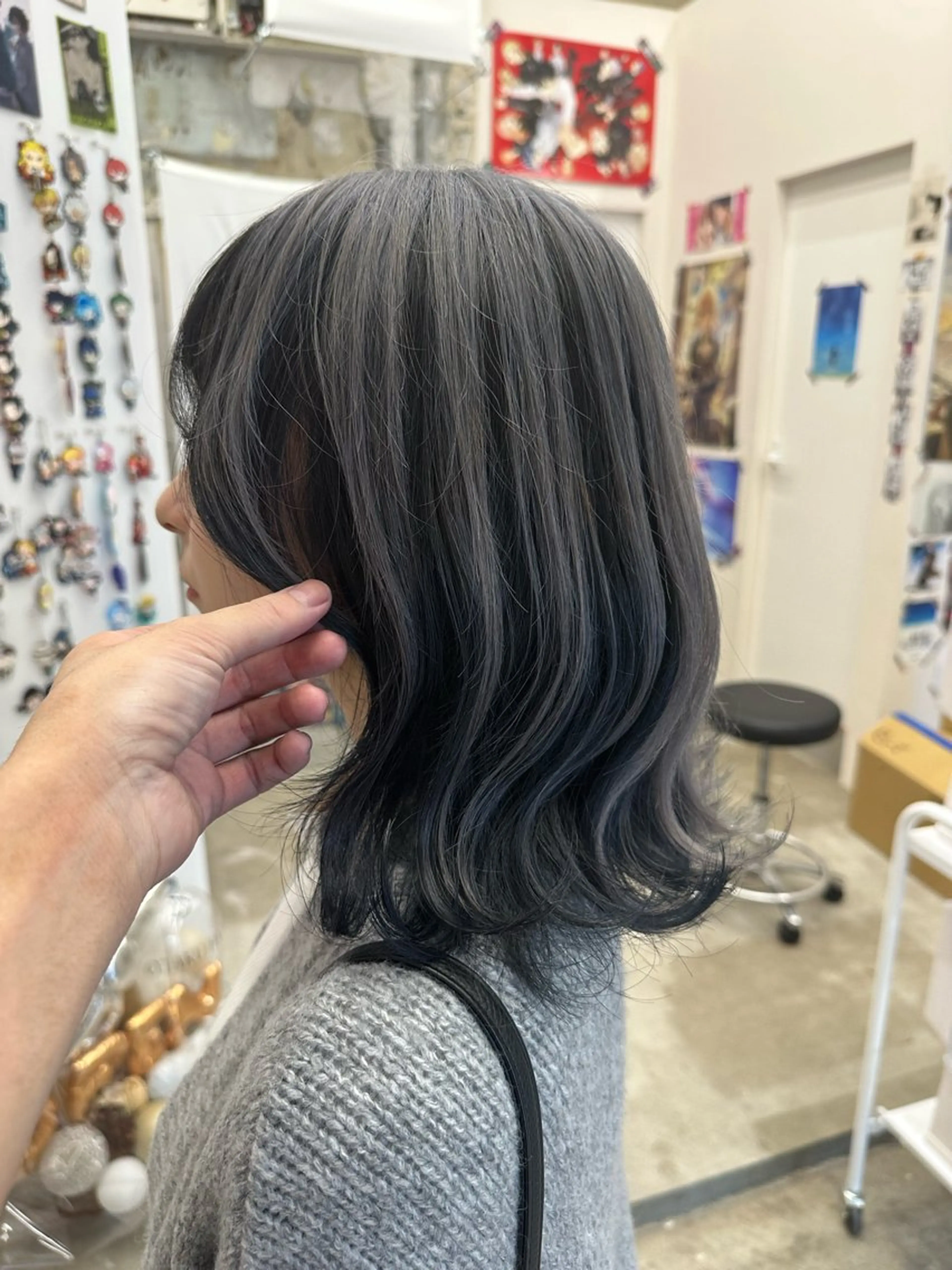 ミディアム カラー ヘアカラー あらげ 🌈推しカラー🌈ᵕのヘアスタイル
