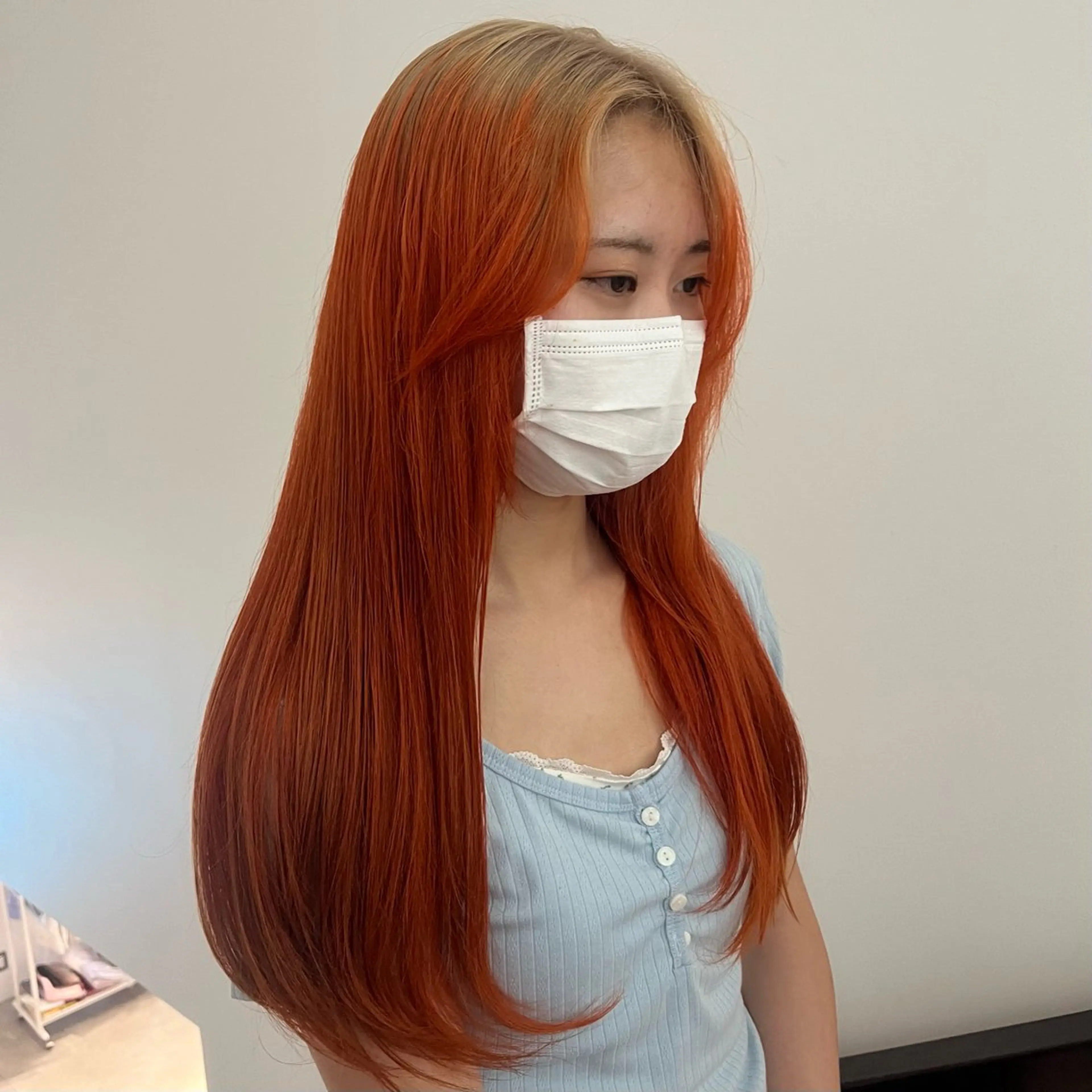 ロング カラー ヘアカラー メンズパーマ/ メッシュ📍ユリのヘアスタイル