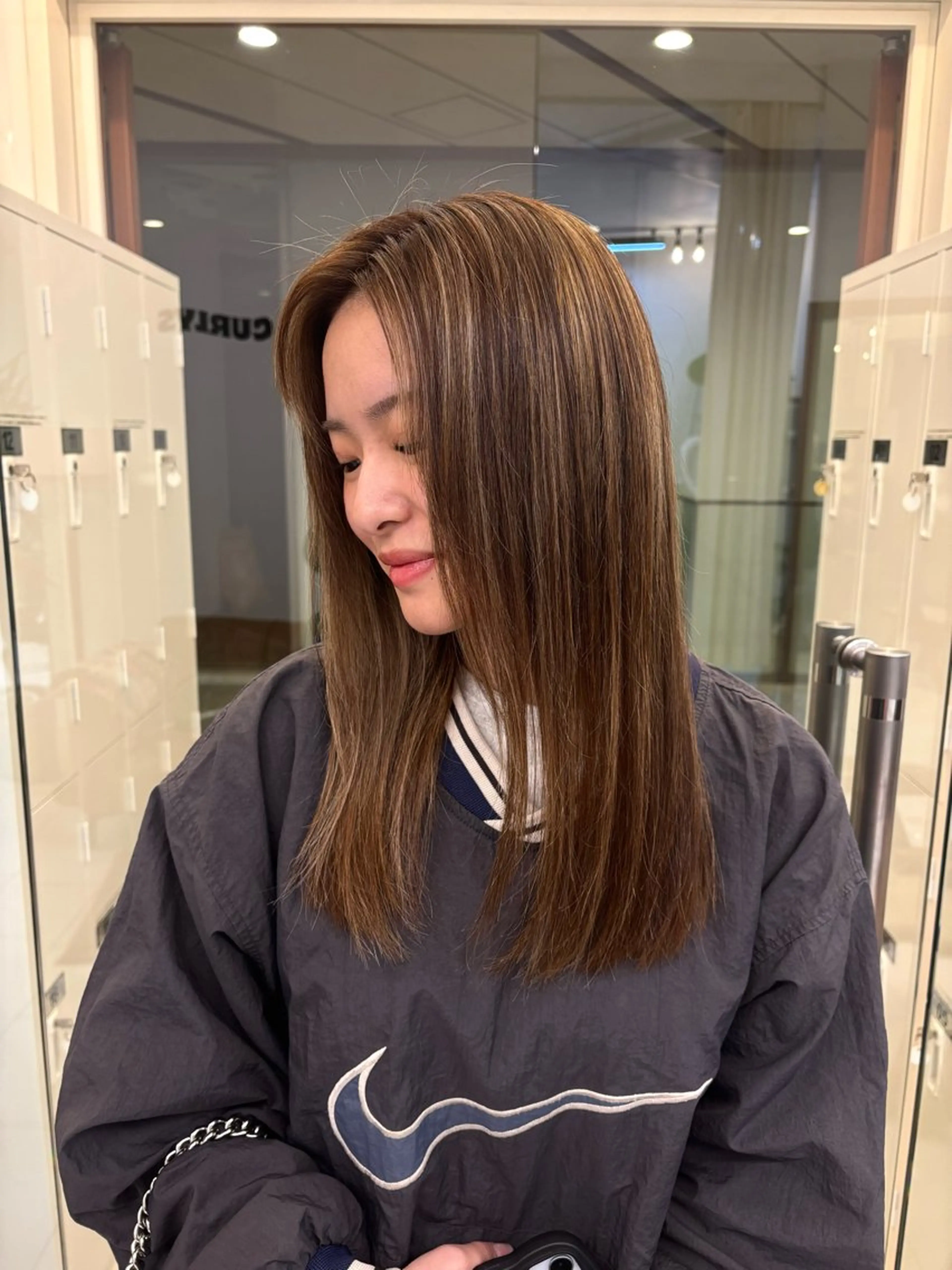 ミディアム カラー ハイライトカラー ハイライト MEYHAIR/CURLYS所属・IO/ブリーチカラー /メンズヘアのヘアスタイル