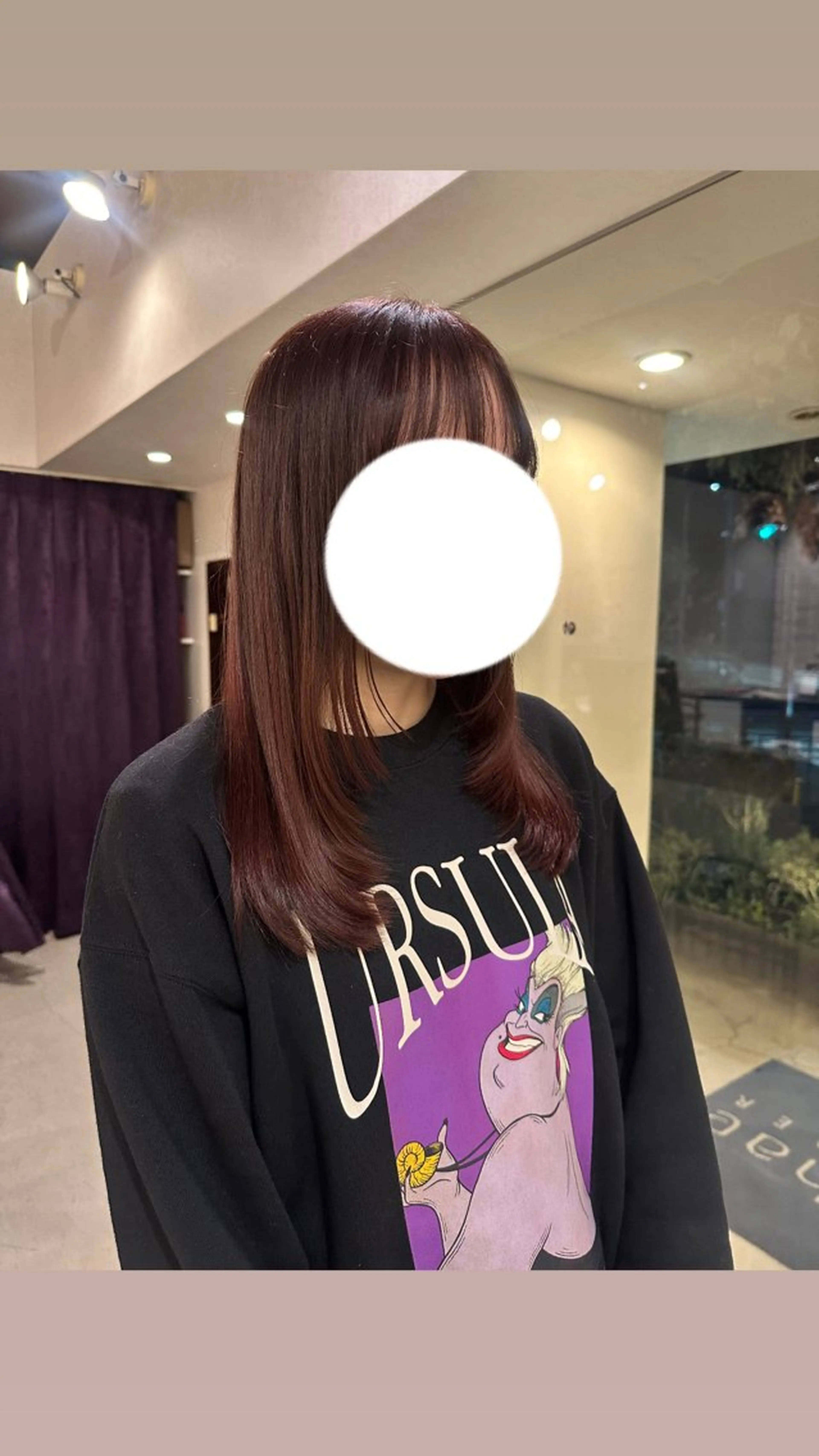 セミロング カット ヘアカラー 和泉市／mahae 吉田のヘアスタイル