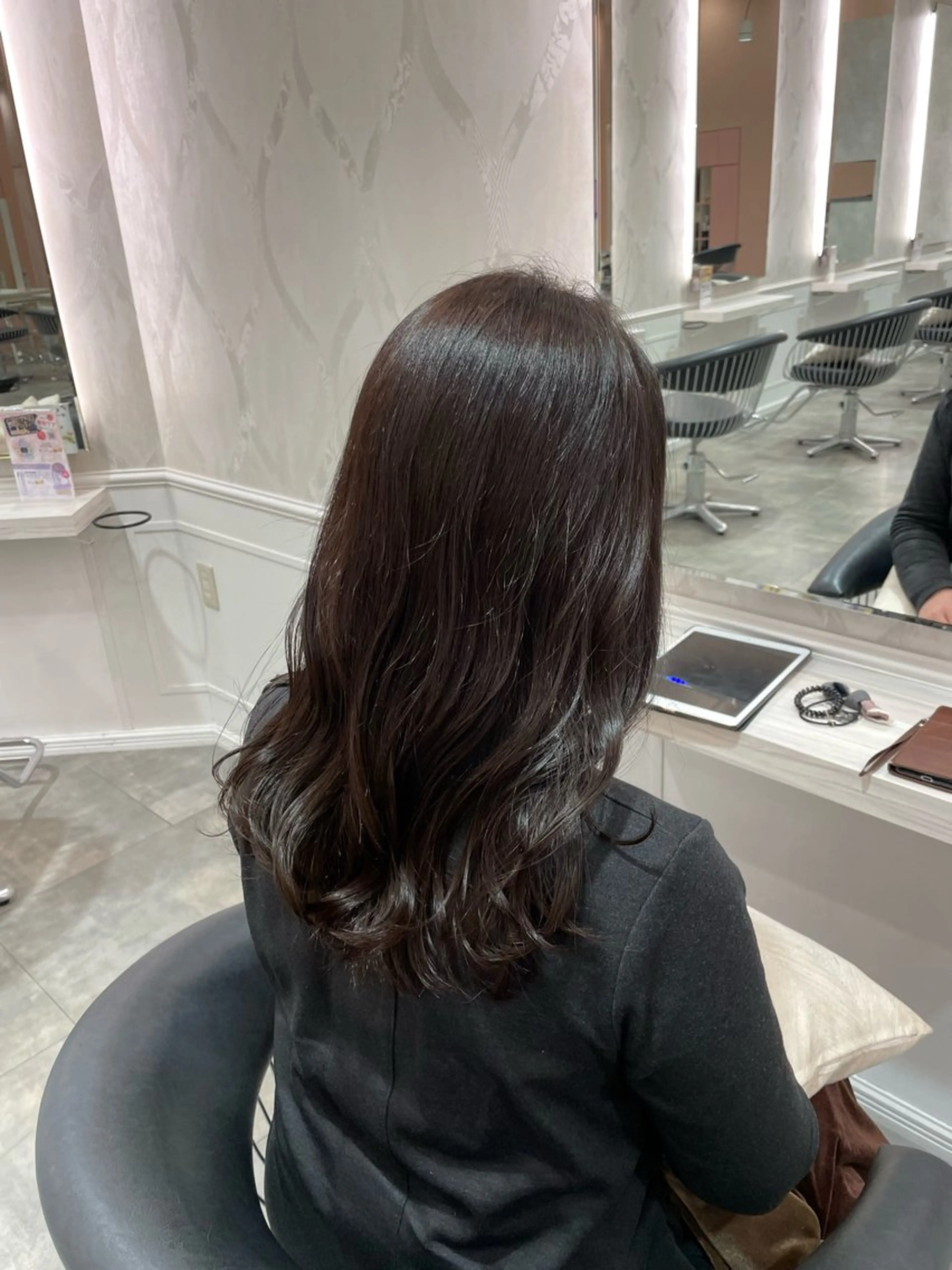 ミディアム カラー オリーブカラー 似合わせカット ヘアカラー La Bless/ 北浜/来実💖のヘアスタイル