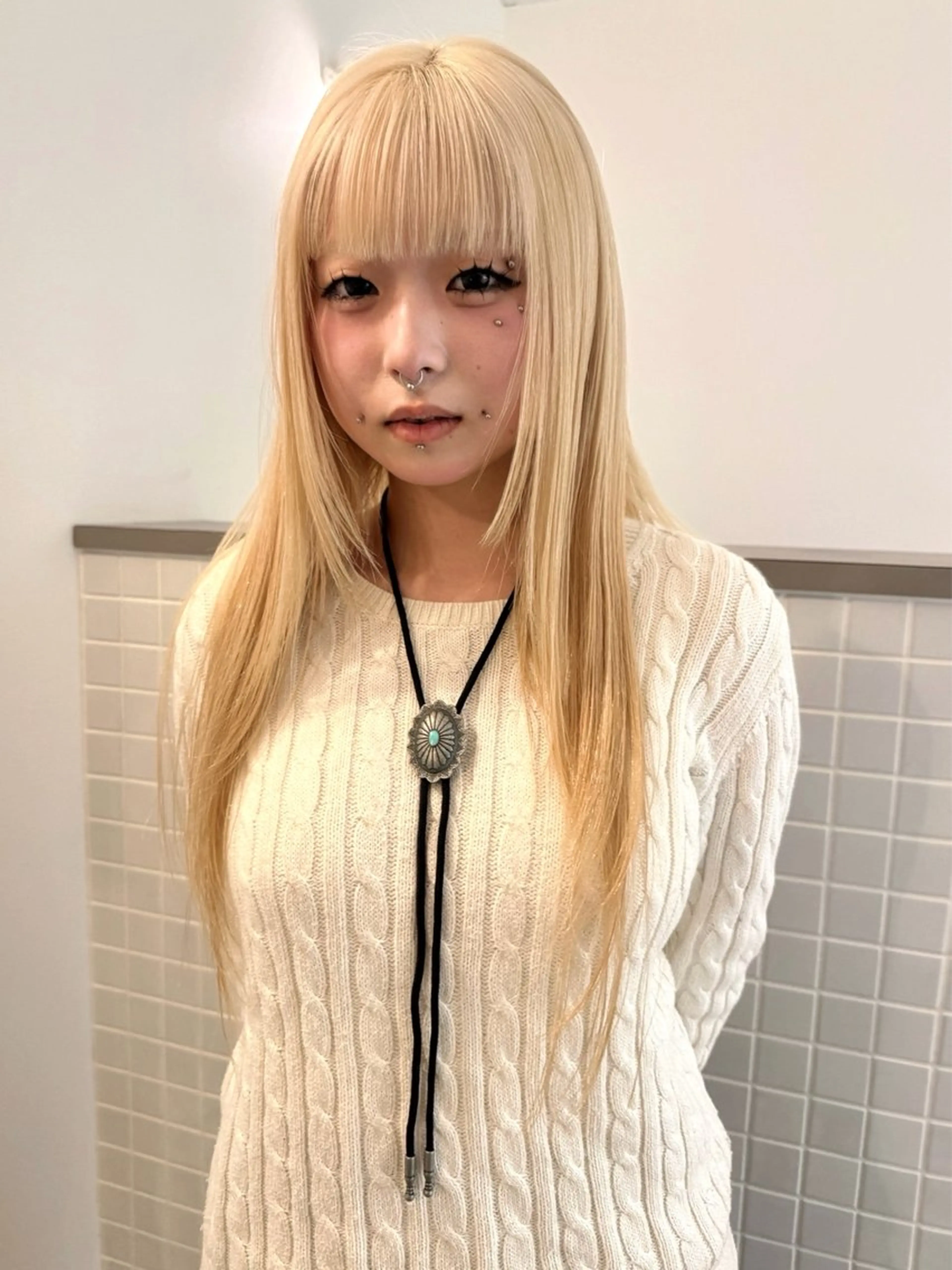 ロング カラー ロング ウルフカット カット ヘアカラー トリートメント ブリーチ/似合わせ カット🦕Kaitoのヘアスタイル