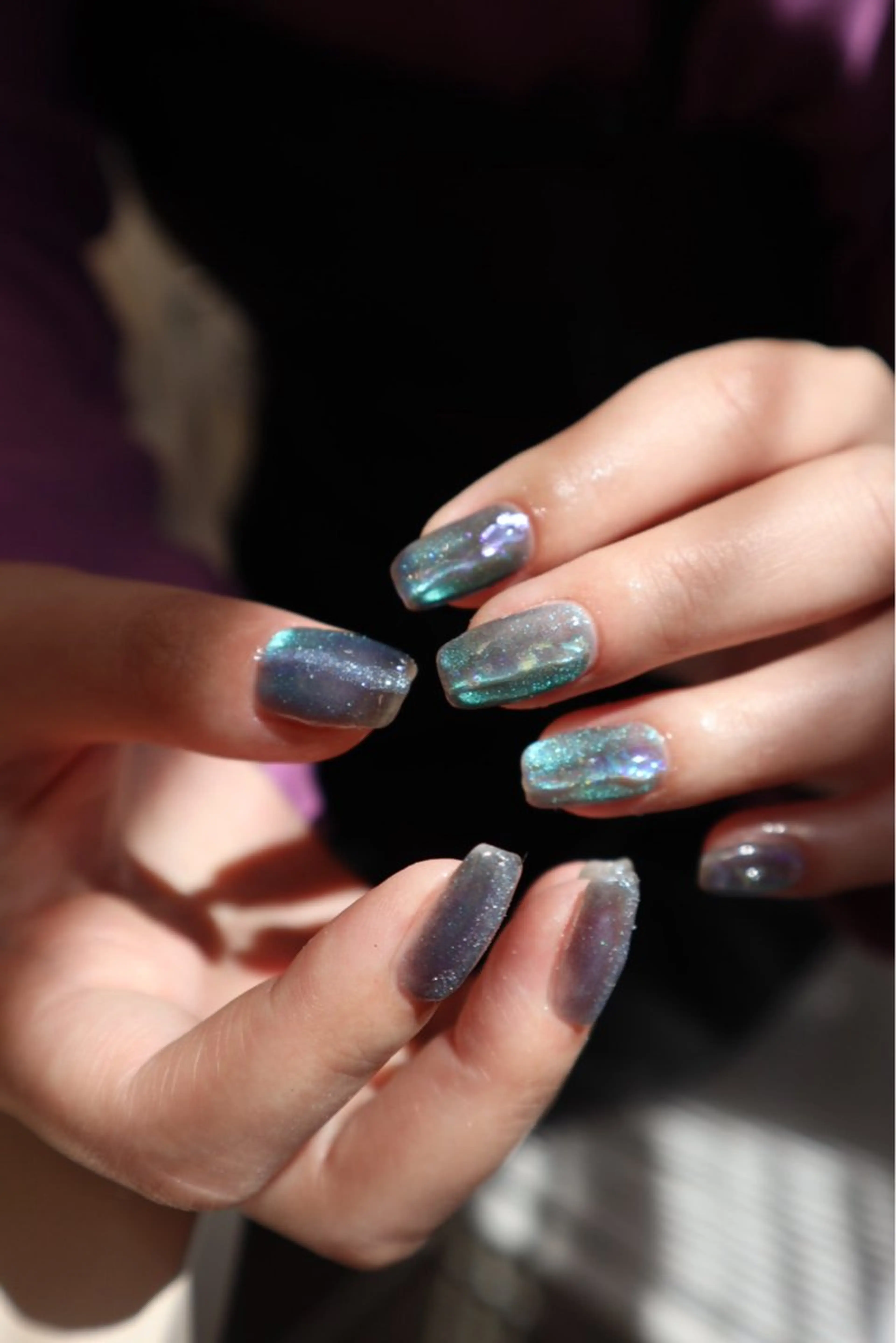 ネイル キラキラネイル マグネットネイル ハンドネイル sister  mohawk所属・chika ／ nailのネイルデザイン