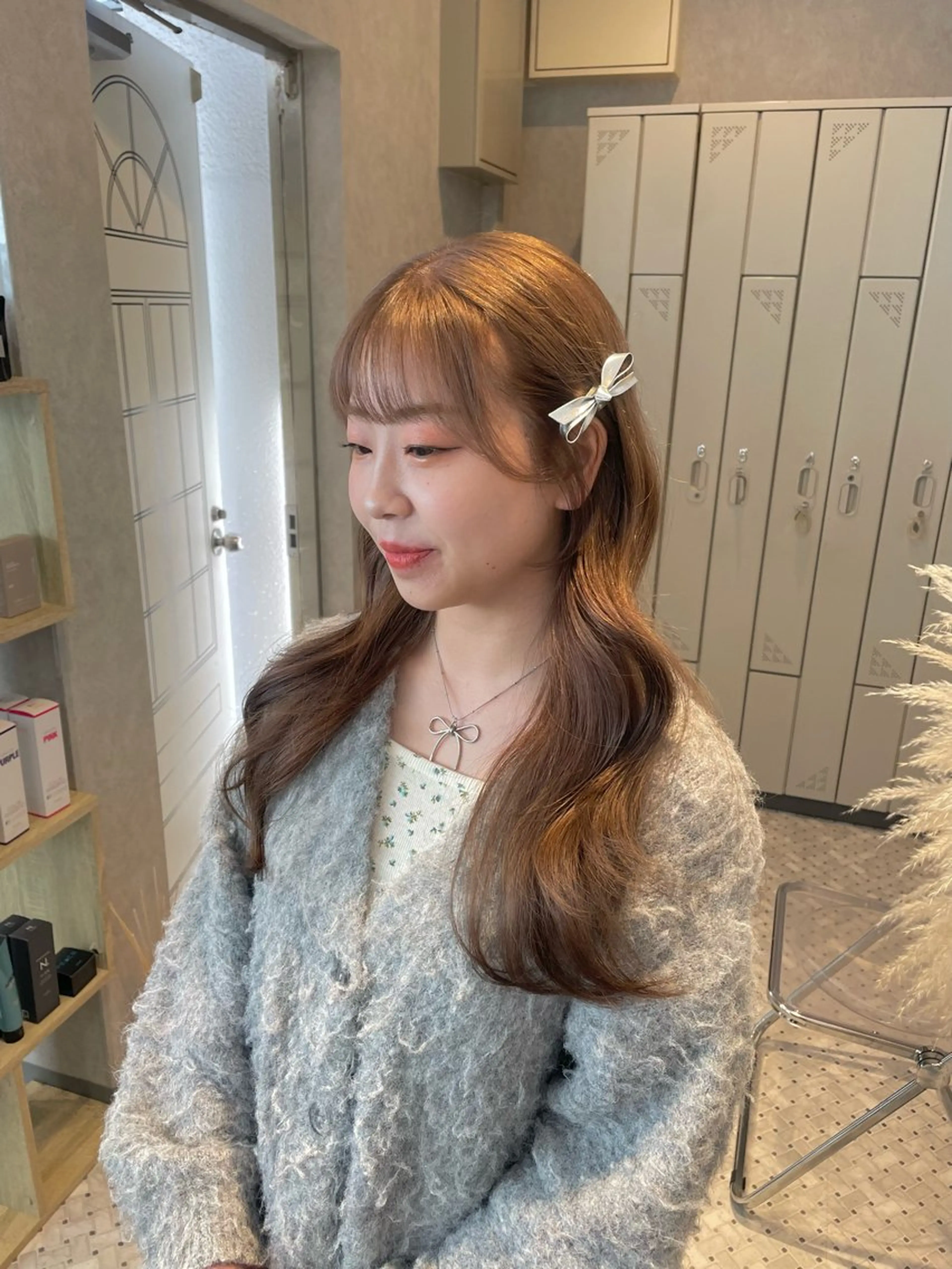 ロング 女性スタイリスト専門サロン Zina 天神西通り所属・艶髪韓国ヘア MANAMI🎀のヘアスタイル