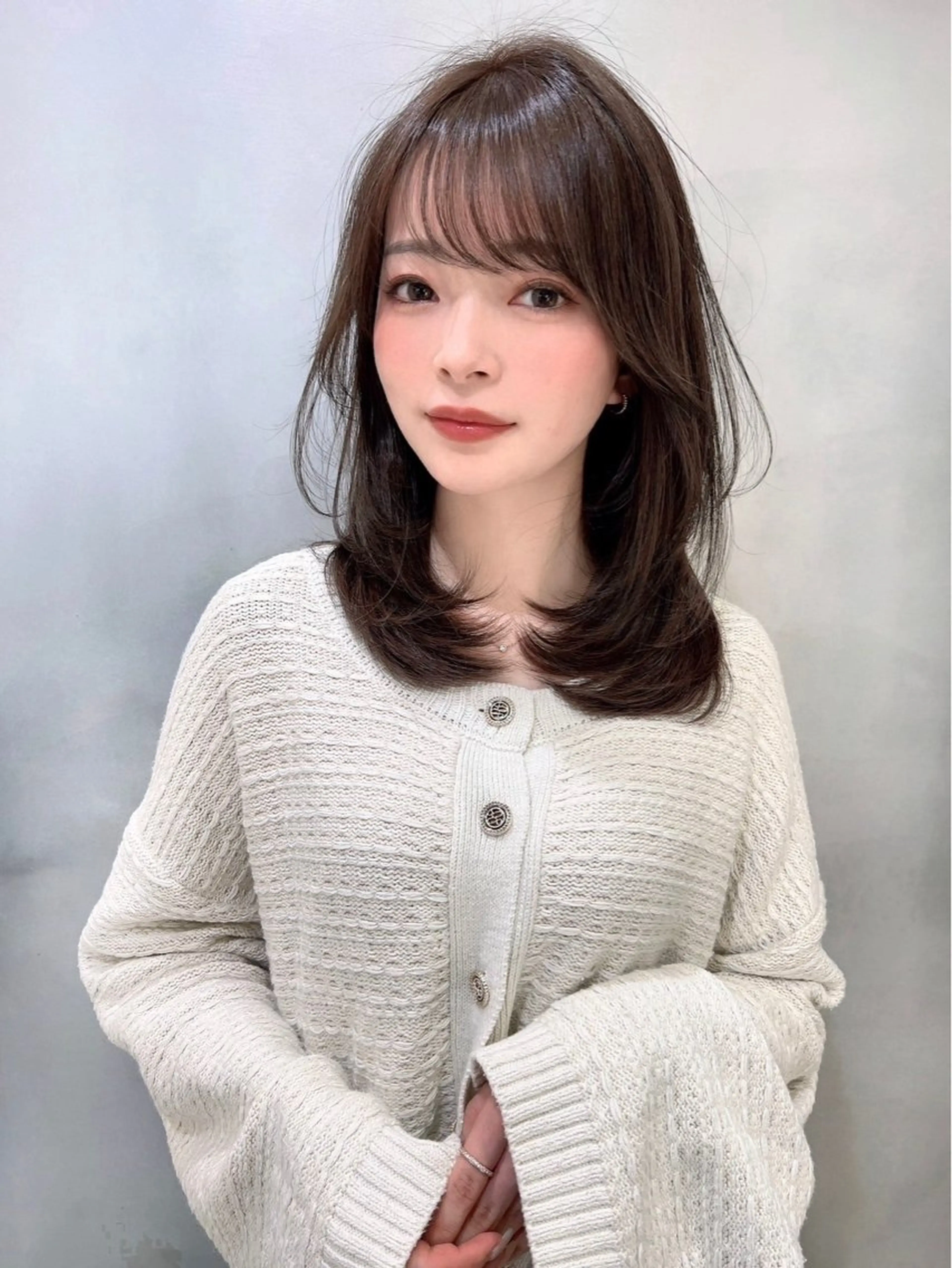 ミディアム 🩵縮毛矯正・ボブ 岩原朋也🩵のヘアスタイル