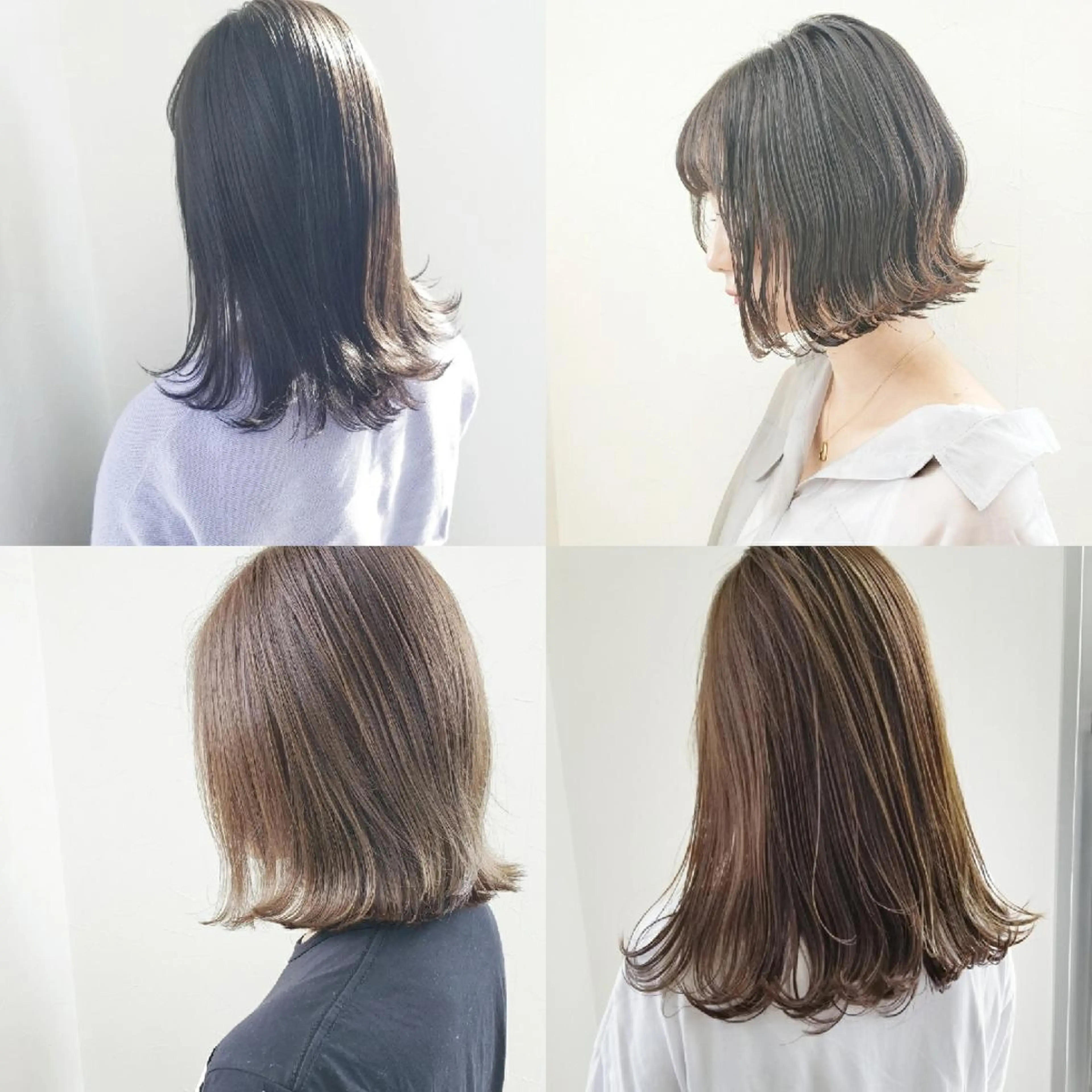 カラー ミディアム グレージュ レイヤーカット/ ウルフカット/大橋 のヘアスタイル