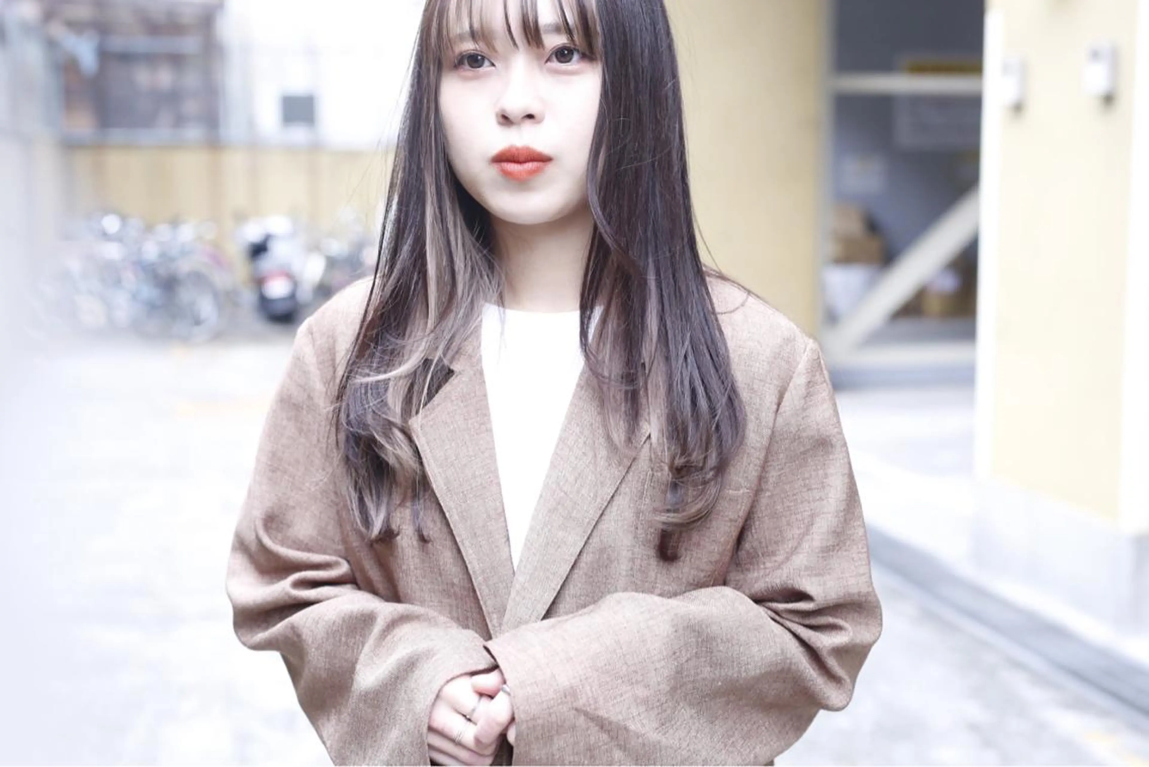 ロング カラー インナーカラー ill.所属・ill［イル］大須 ダブルカラー髪質改善のヘアスタイル