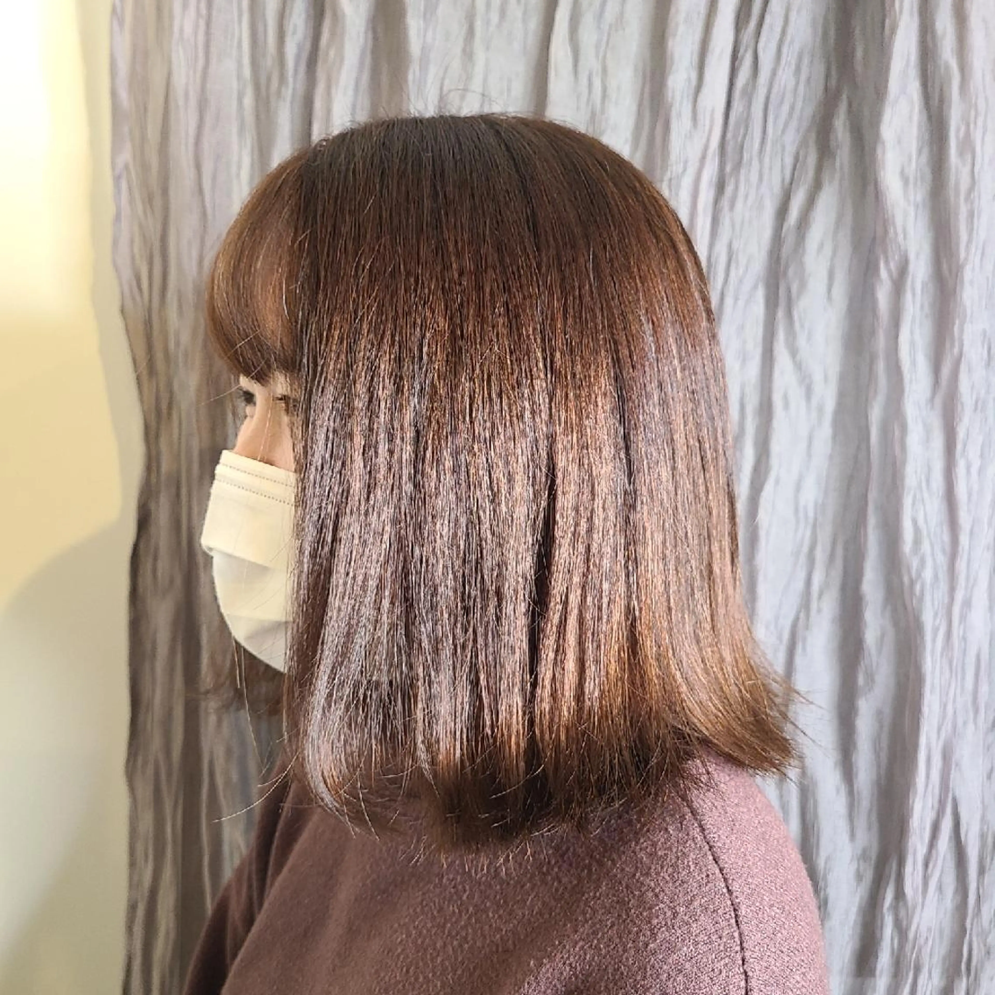 ミディアム カラー アッシュ アッシュブラウン ブラウンカラー トリートメント カット ヘアカラー トリートメント Hazumi Ayanoのヘアスタイル
