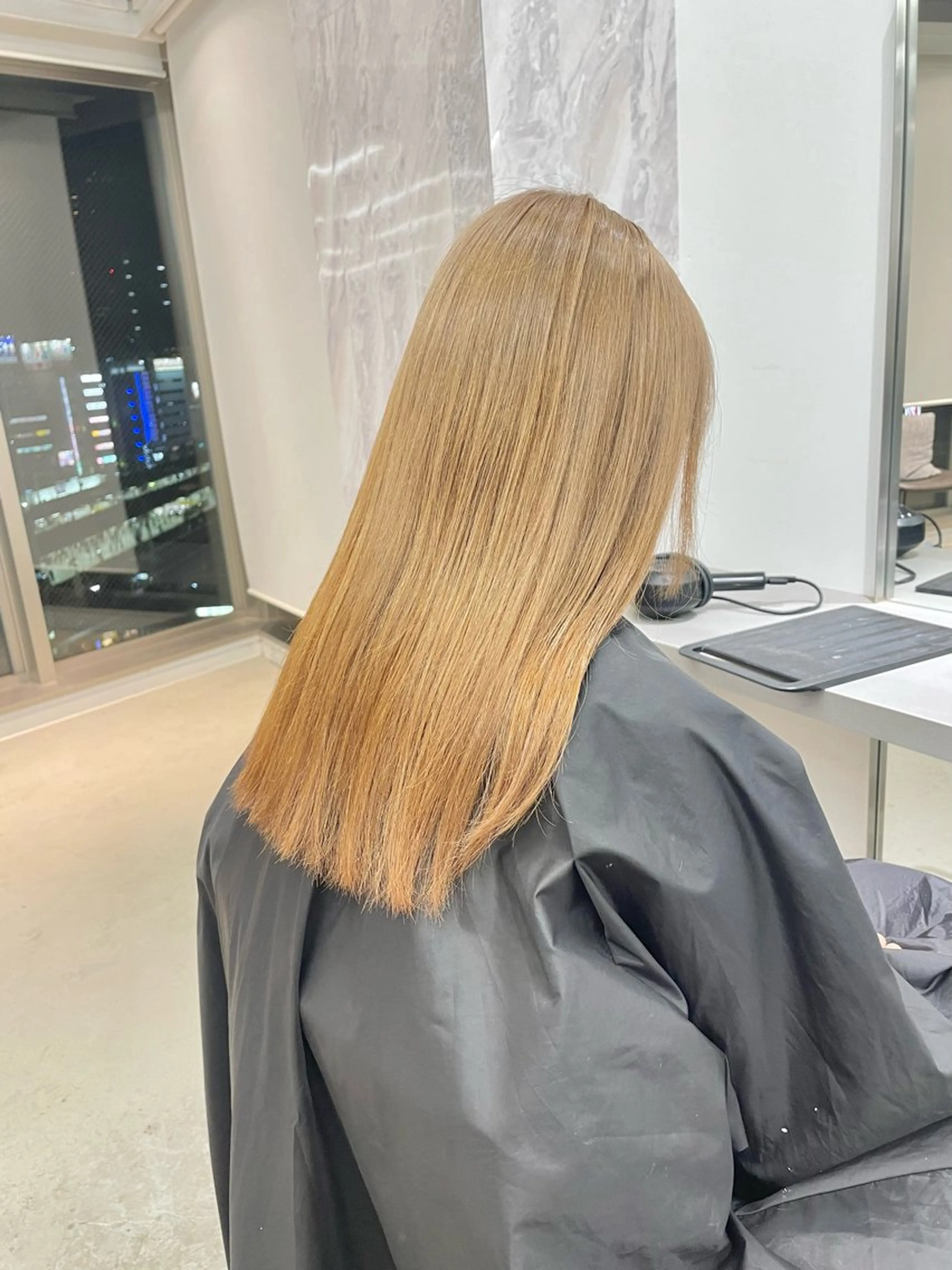 ミディアム カット ヘアカラー トリートメント ヘアセット 🎗井上 竜 ブリーチ指名No.1のヘアスタイル