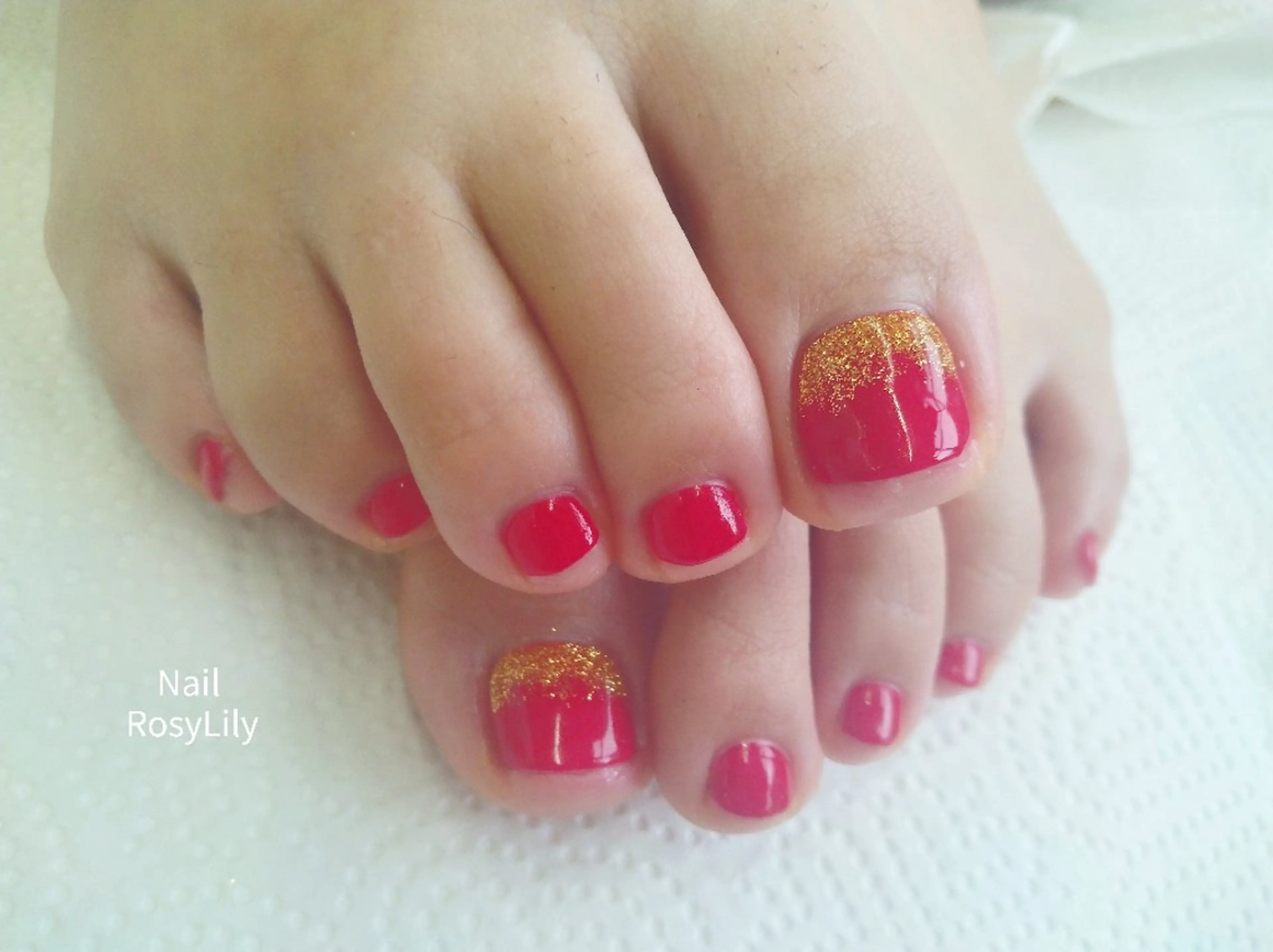 ネイル フットネイル フットネイル プライベートサロン RosyLily所属・プライベートサロン Rosy Lilyのネイルデザイン