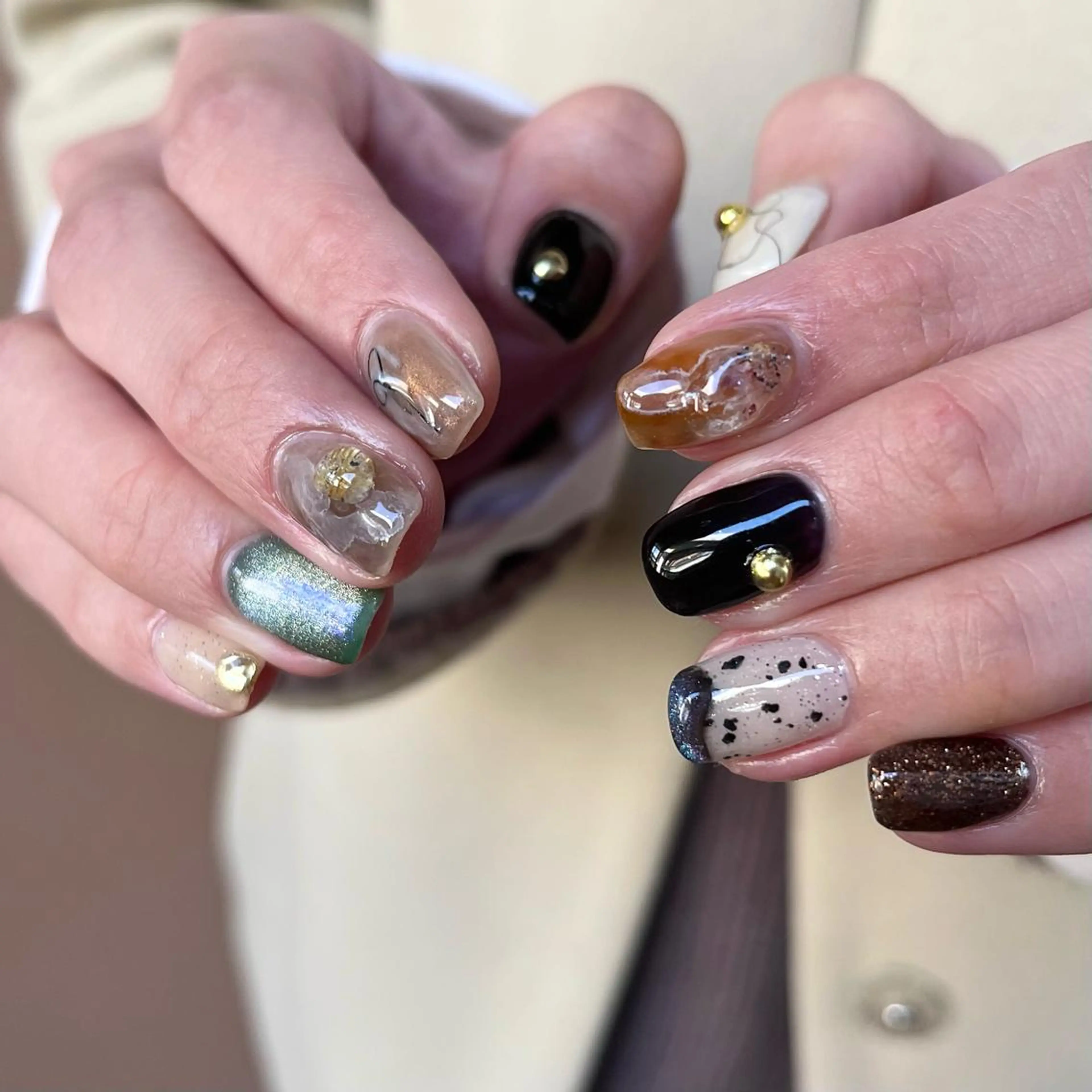 ネイル 持ち込み ハンドネイル nail salon O (en)所属・vegh. nail／阿波座のネイルデザイン
