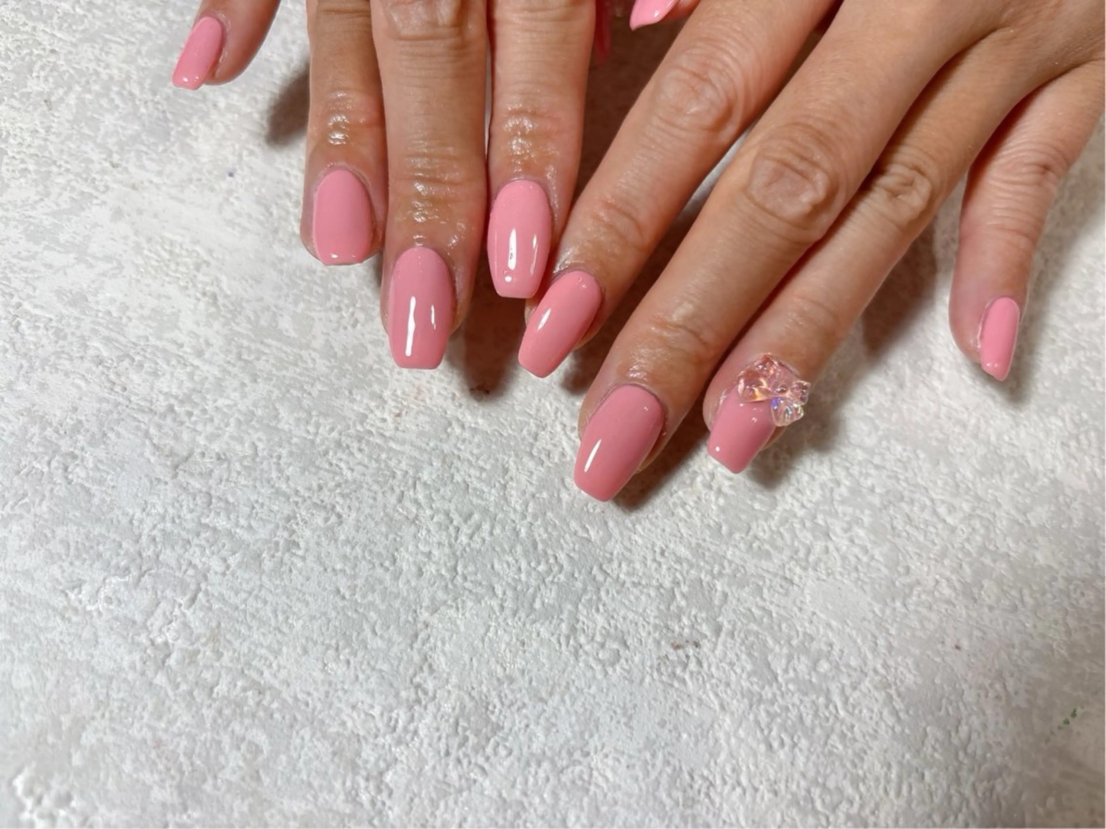 ネイル ピンク ハンドネイル kiki nail たまプラーザのネイルデザイン