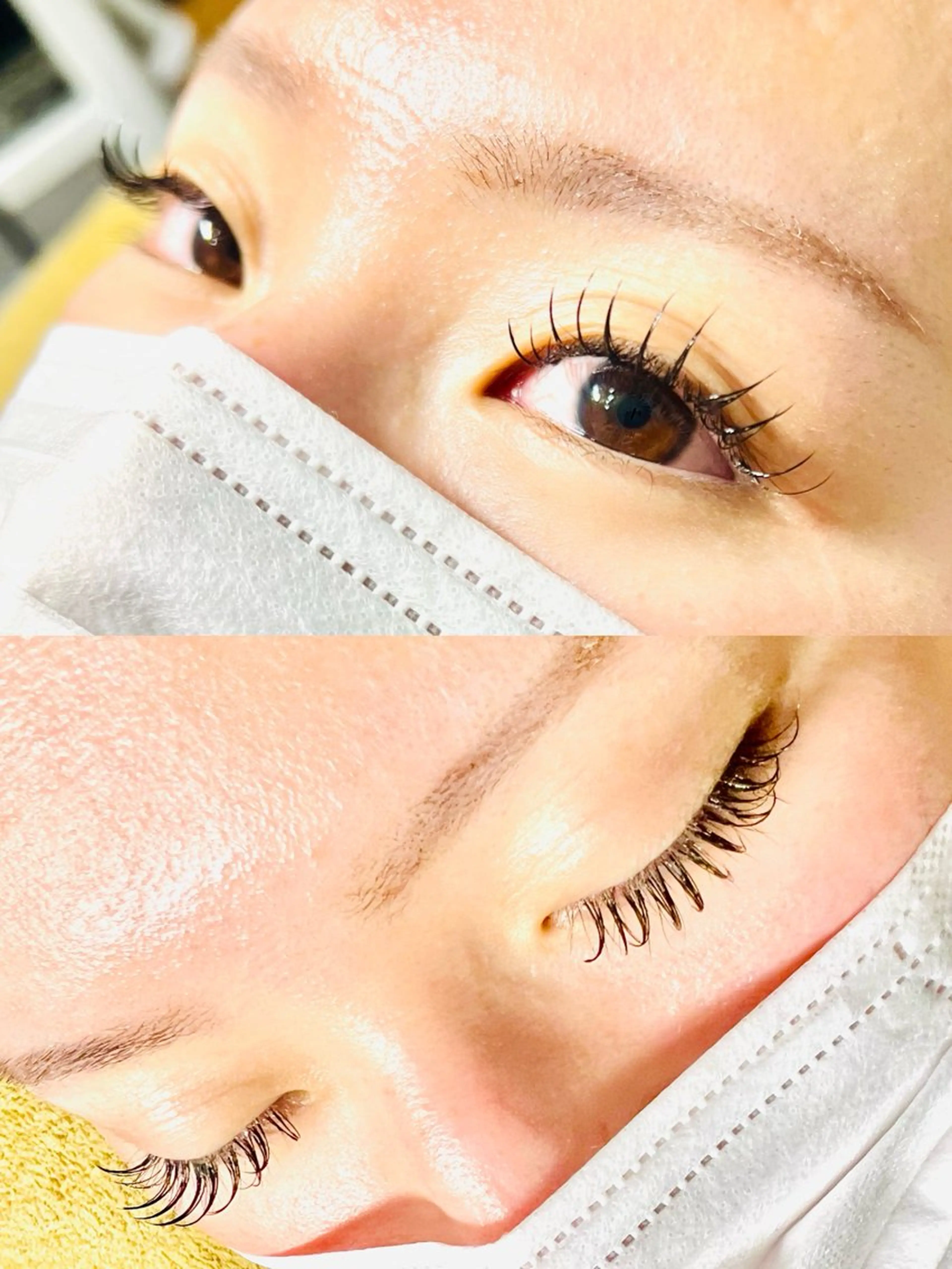 マツエク・マツパ 束感まつ毛 フラットラッシュ ワンホンマツエク マツエク eyelash presh yukaのマツエク・マツパデザイン