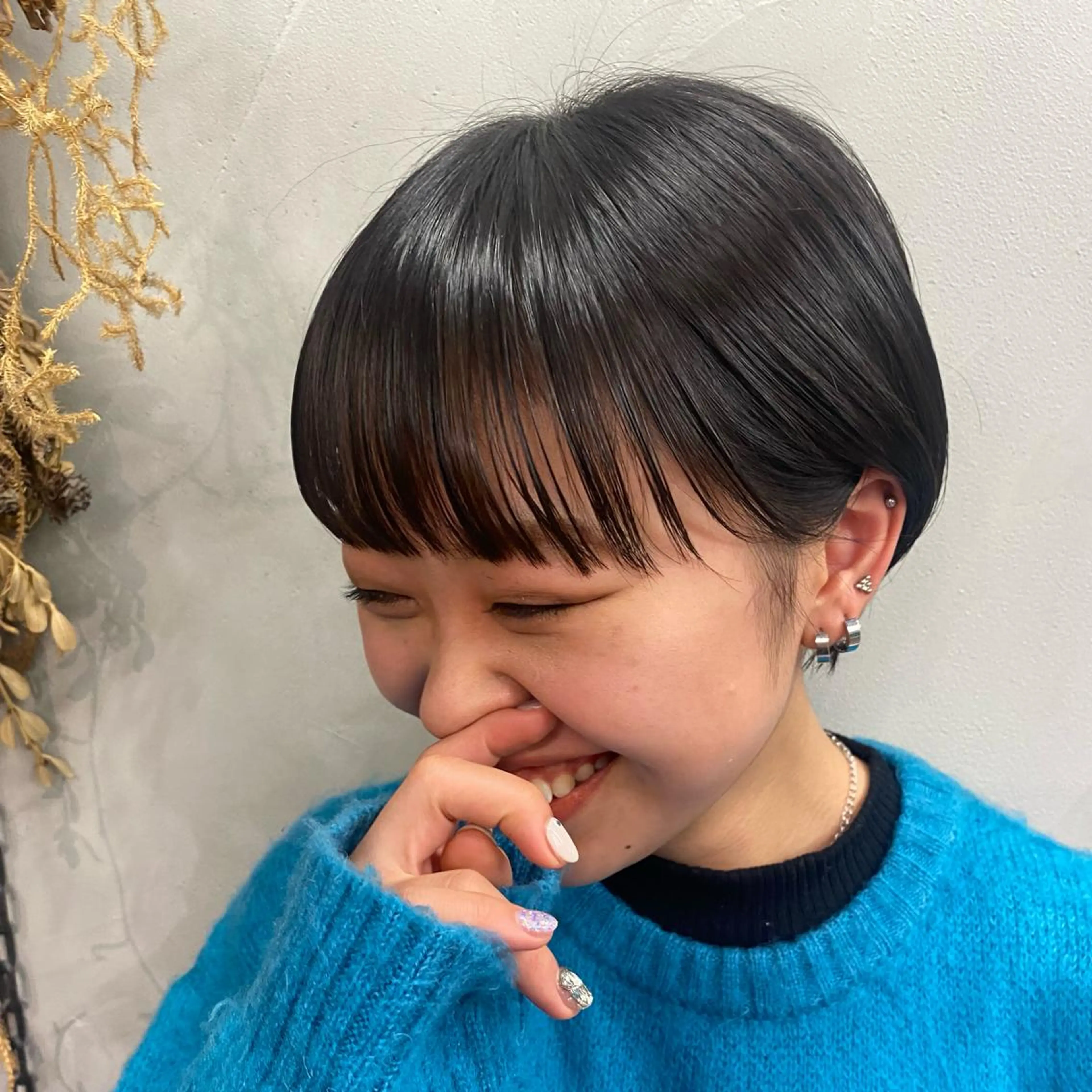 ショート ショートヘア カット トリートメント デザインカラー/パー マ🦖外岡咲希🦖のヘアスタイル