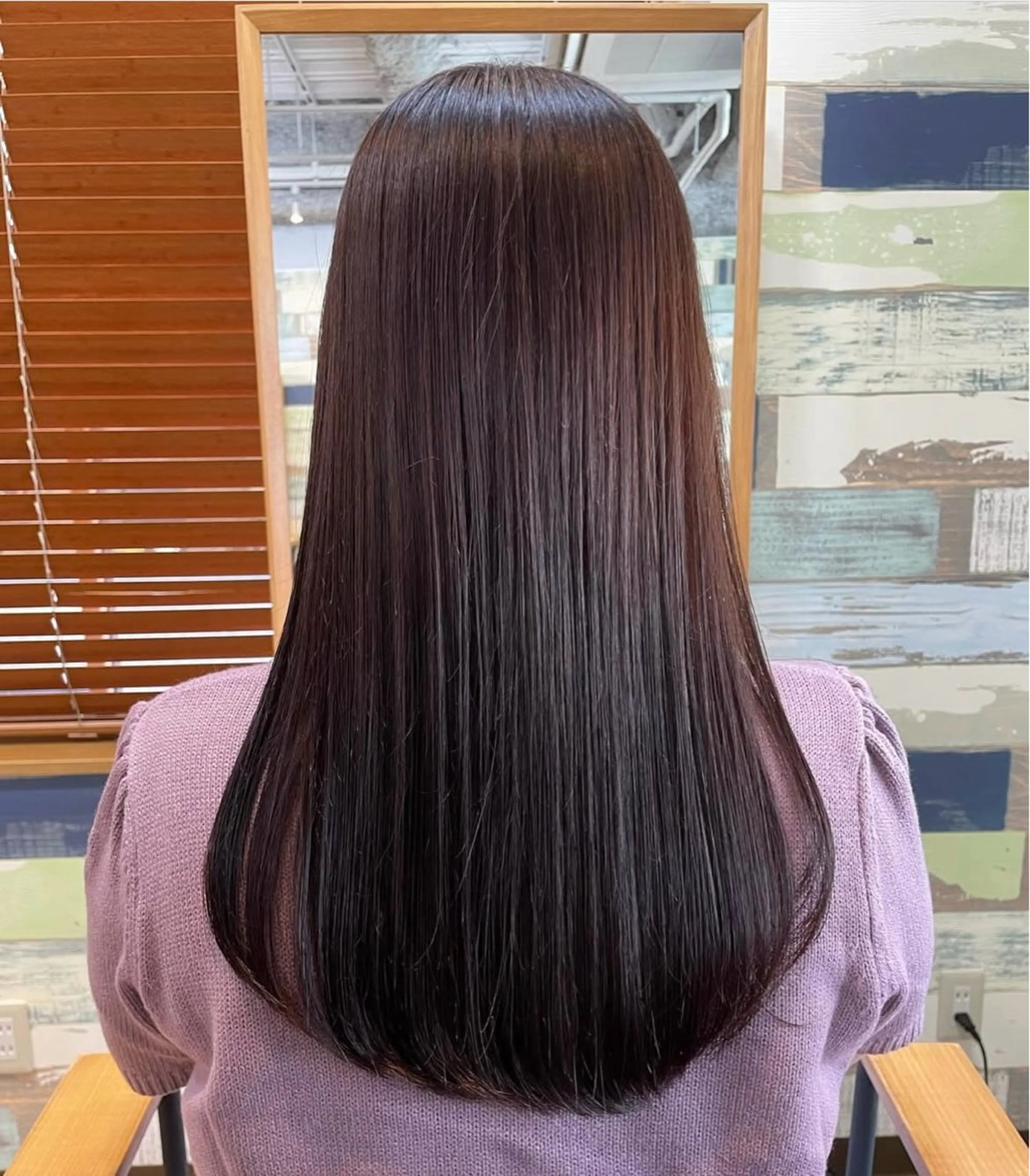 ロング カラー ヘアカラー 透明感カラー🫧🩵 林　菜々美のヘアスタイル