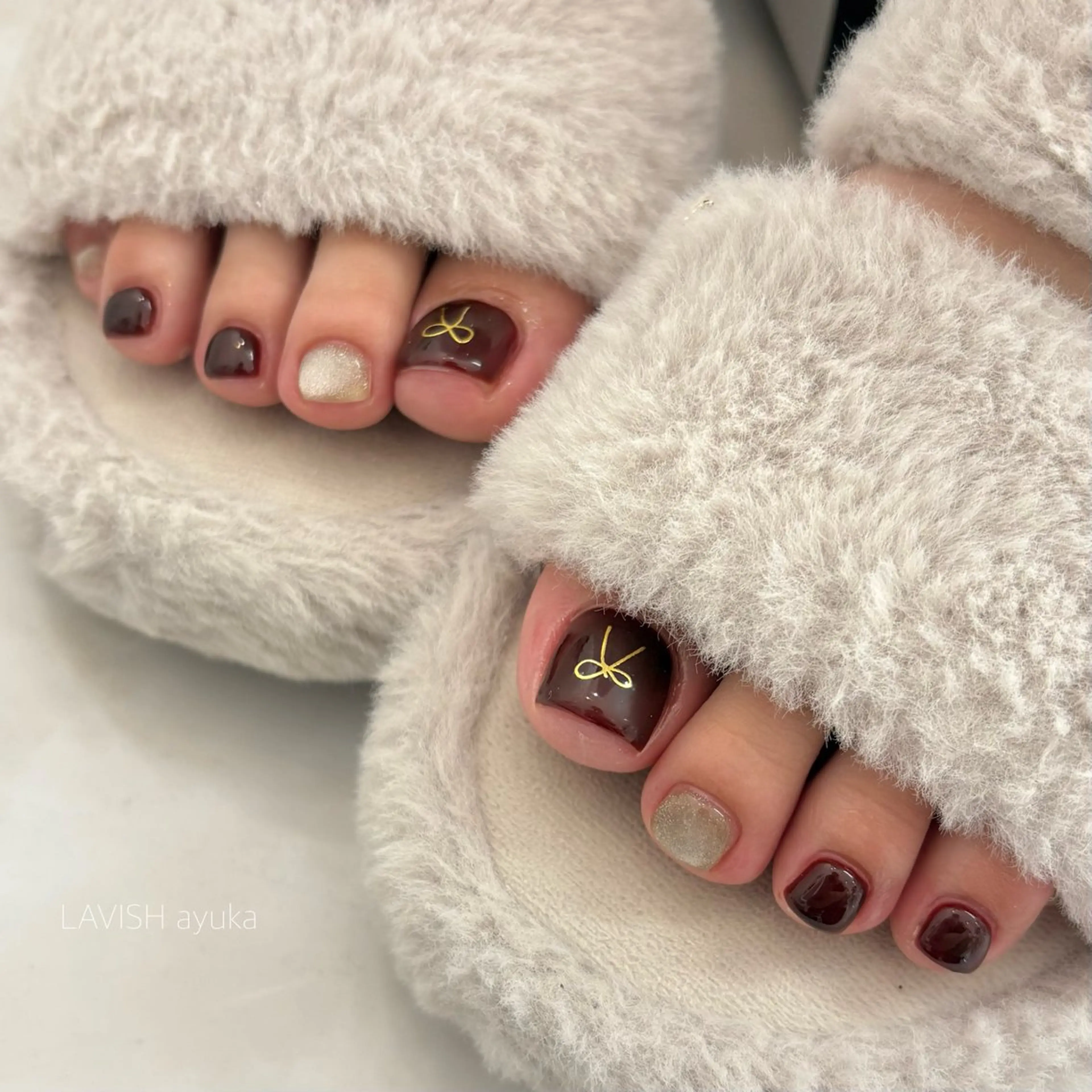 ネイル フットネイル LAVISH ayukaのネイルデザイン