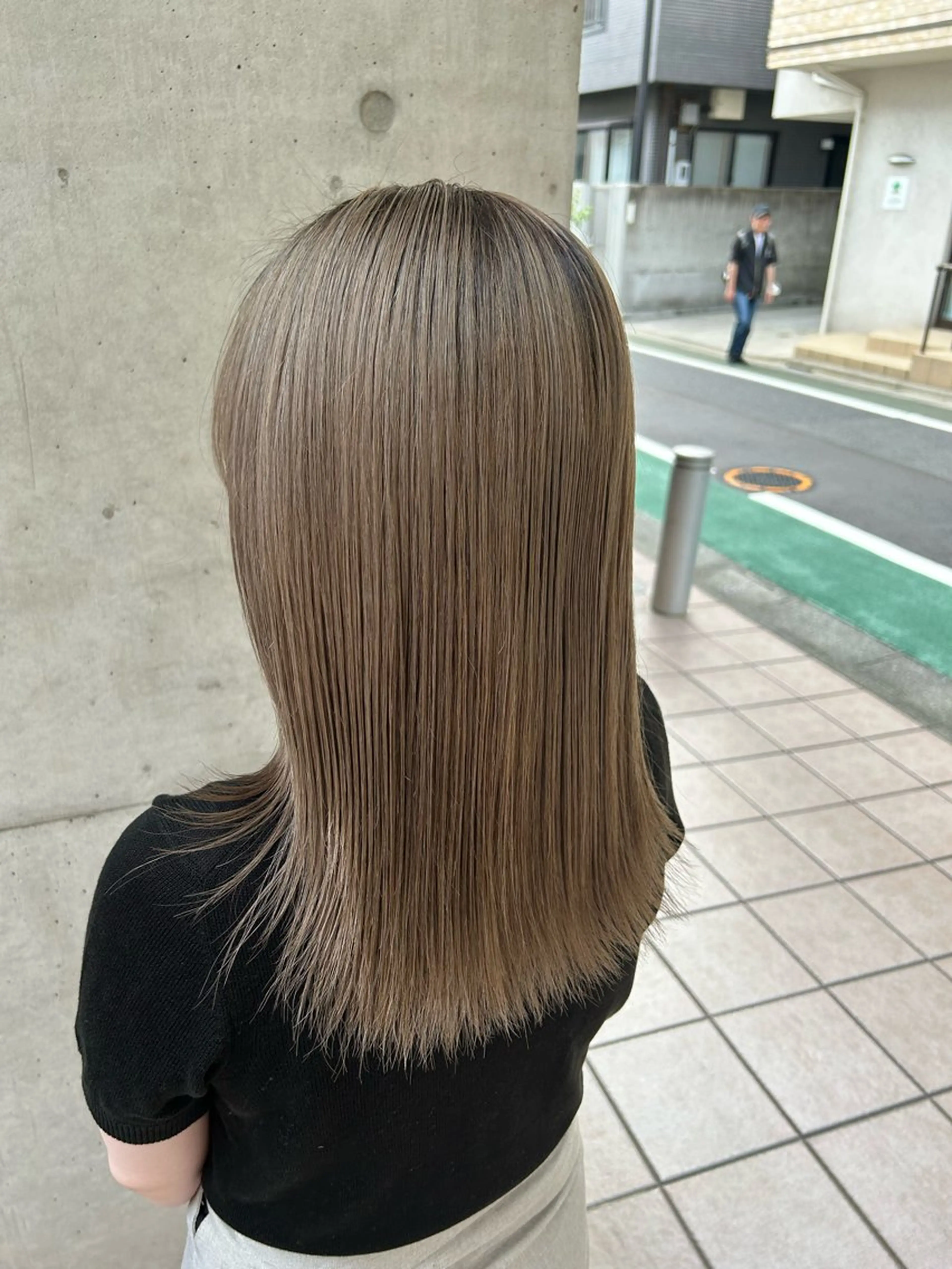 ミディアム カラー ハイライトカラー/シ ョート/佐々木恵のヘアスタイル