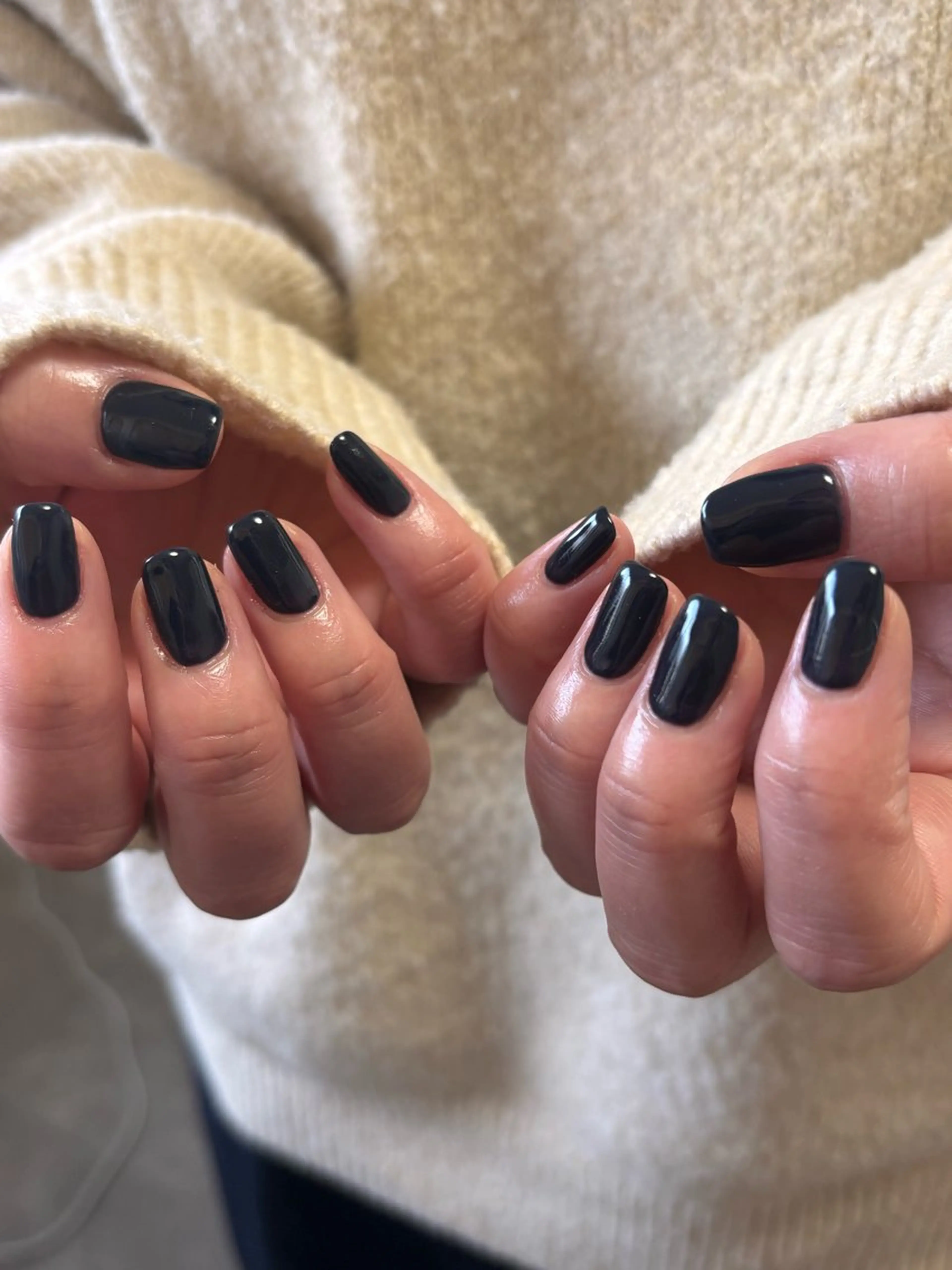 ネイル ジェルネイル ネイビー ニュアンスネイル オフィスネイル ワンカラーネイル ハンドネイル tamu nail 金町のネイルデザイン