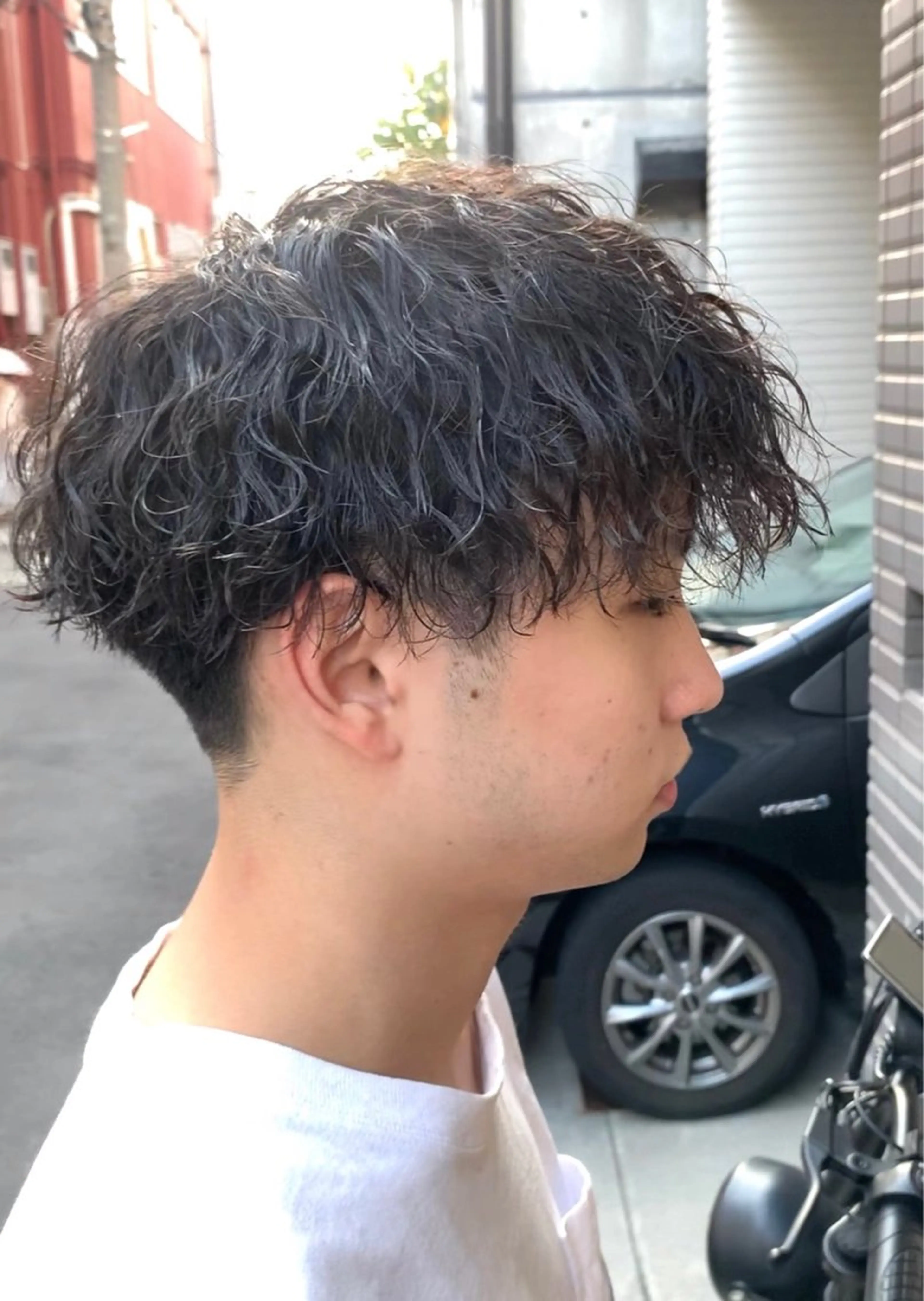 パーマ メンズ 濱口 健慎のヘアスタイル