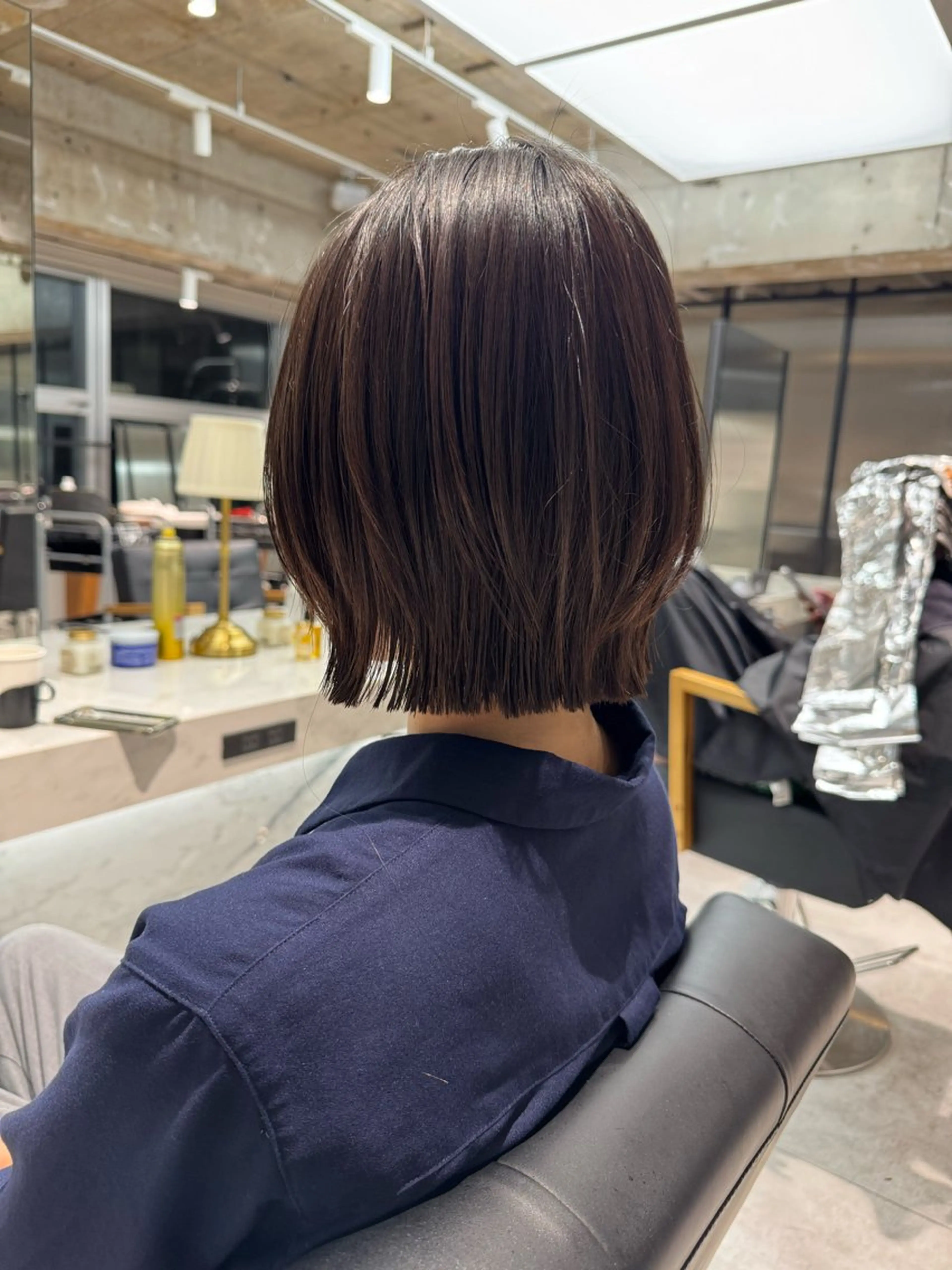ショート ボブレイヤー ボブ レイヤーカット オオクラ マオのヘアスタイル