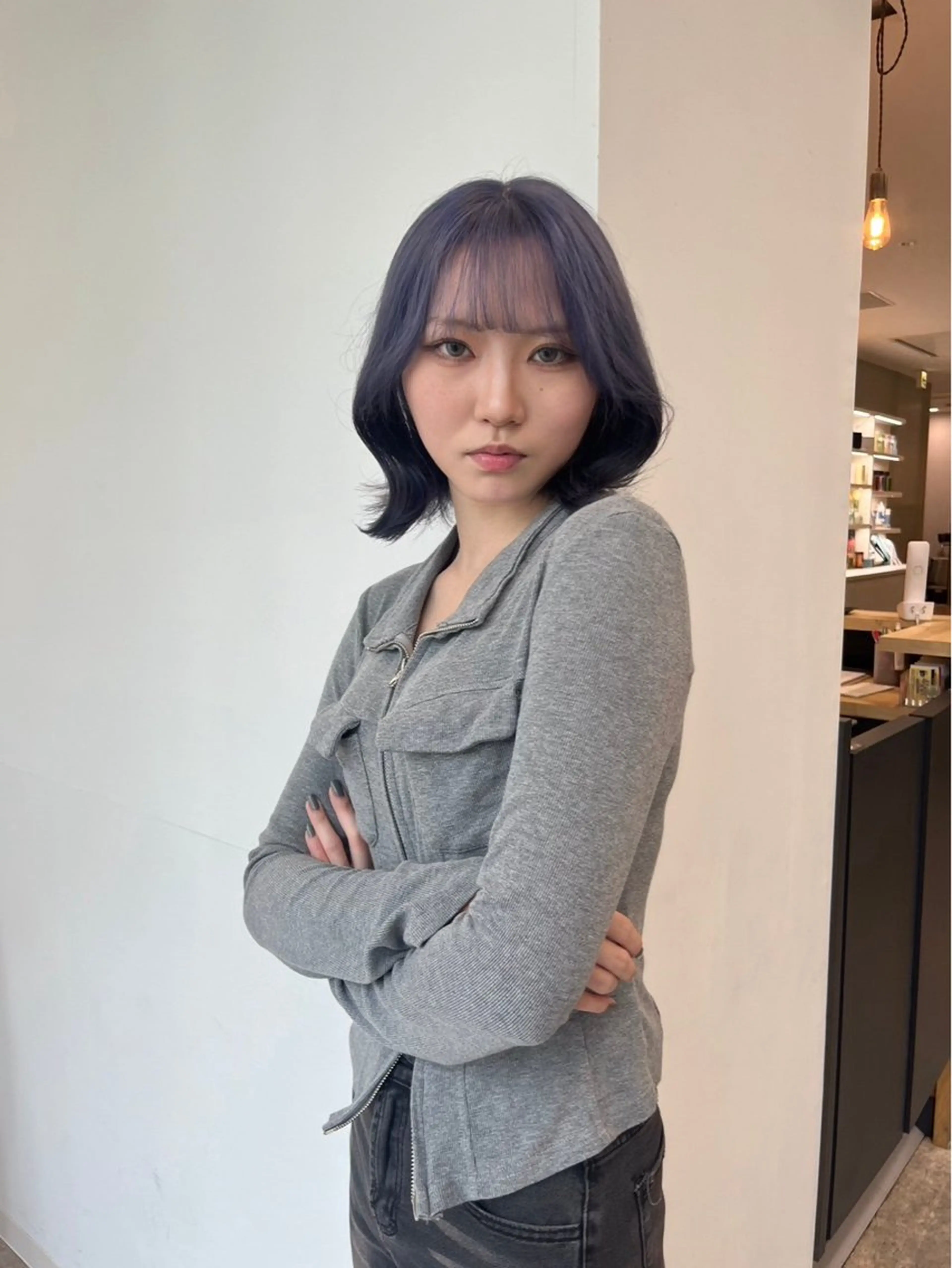 ミディアム ヘアカラー 【無料カットモデル】 水山まさはる🌸のヘアスタイル