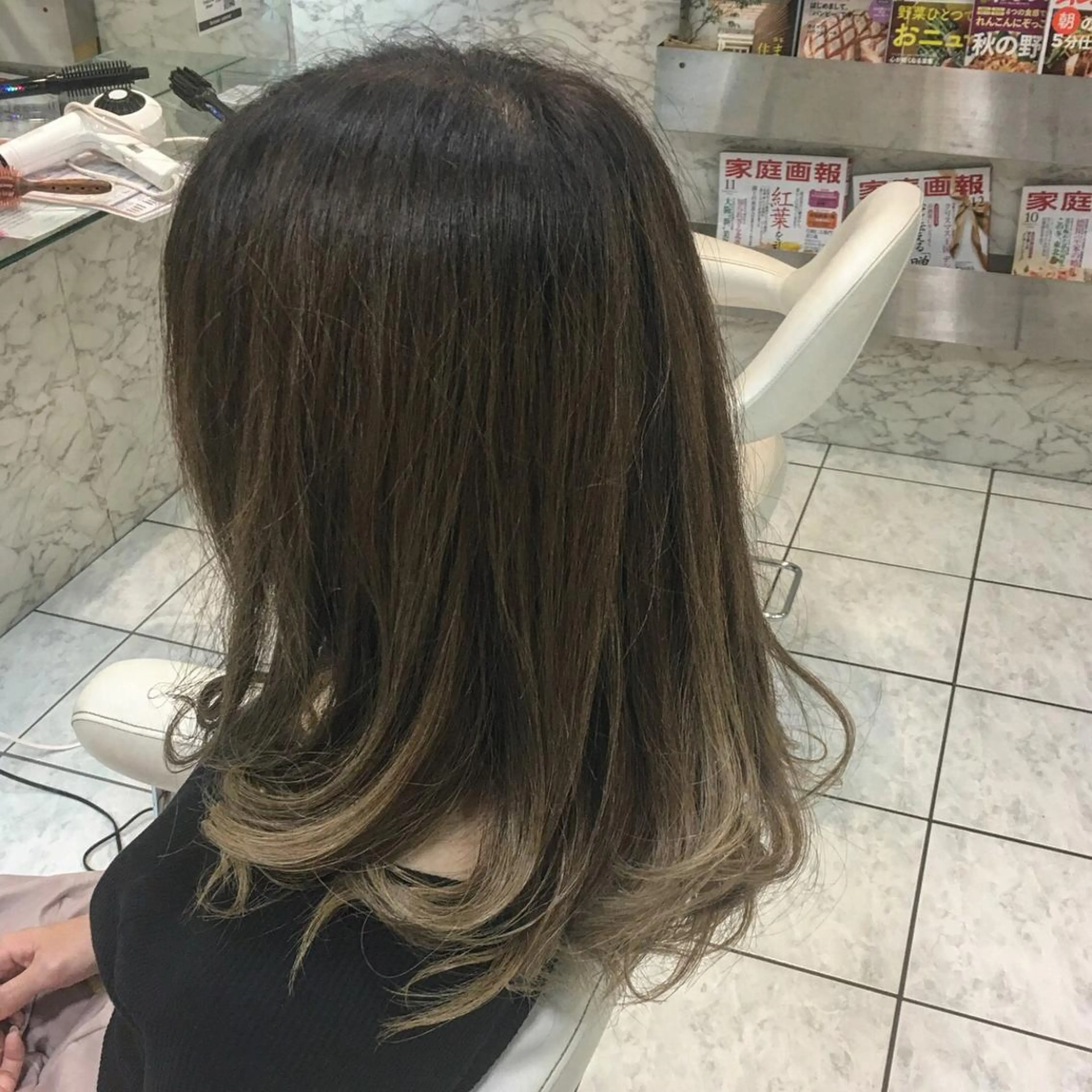 カラー グラデーションカラー グレージュ 落合孝臣/新潟駅南 /髪質改善のヘアスタイル