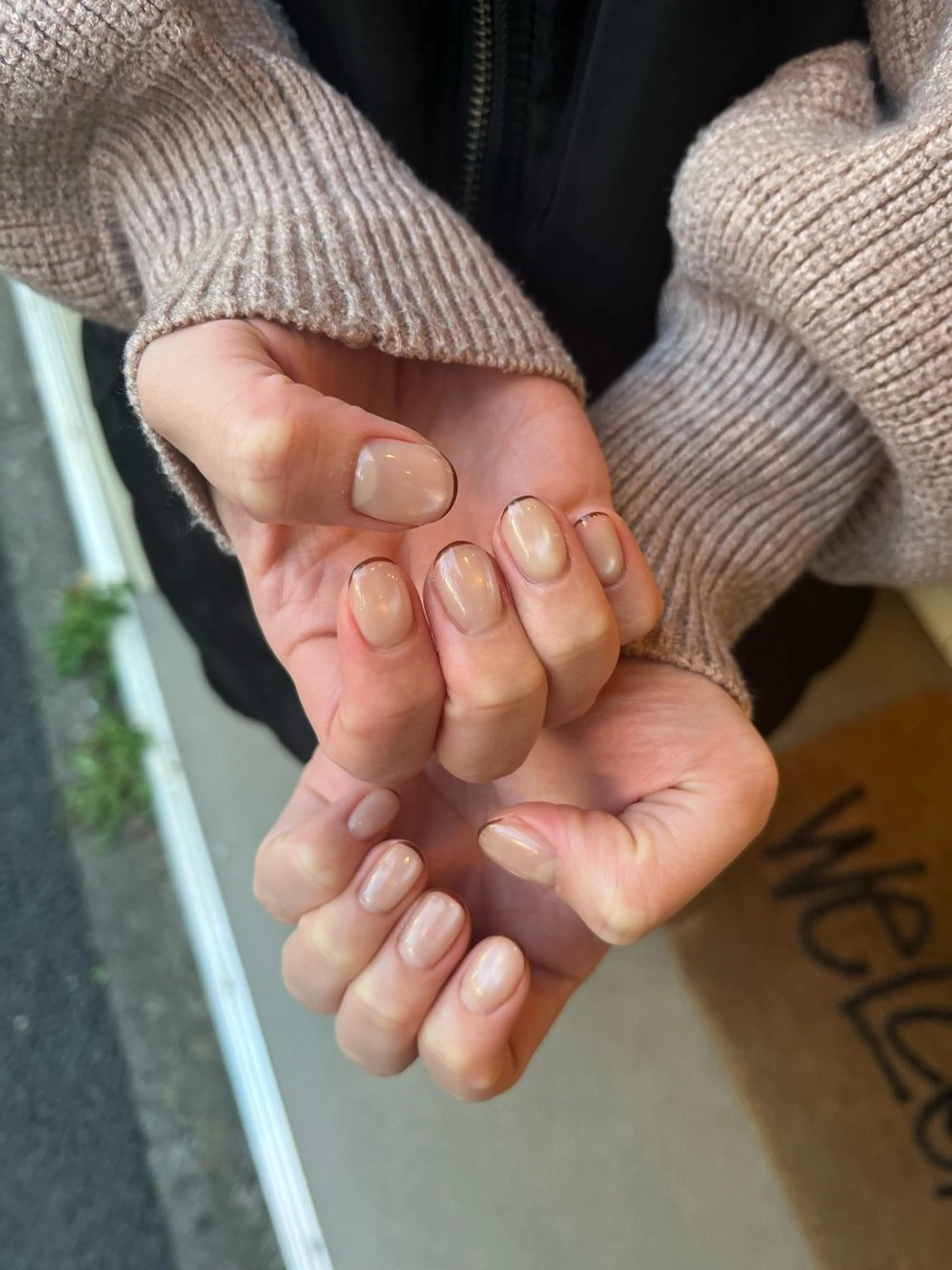 ネイル フレンチネイル マグネットネイル 持ち込み AT.1011(アトリエテンイレブン)所属・AT.1011 (ハルカ)のネイルデザイン