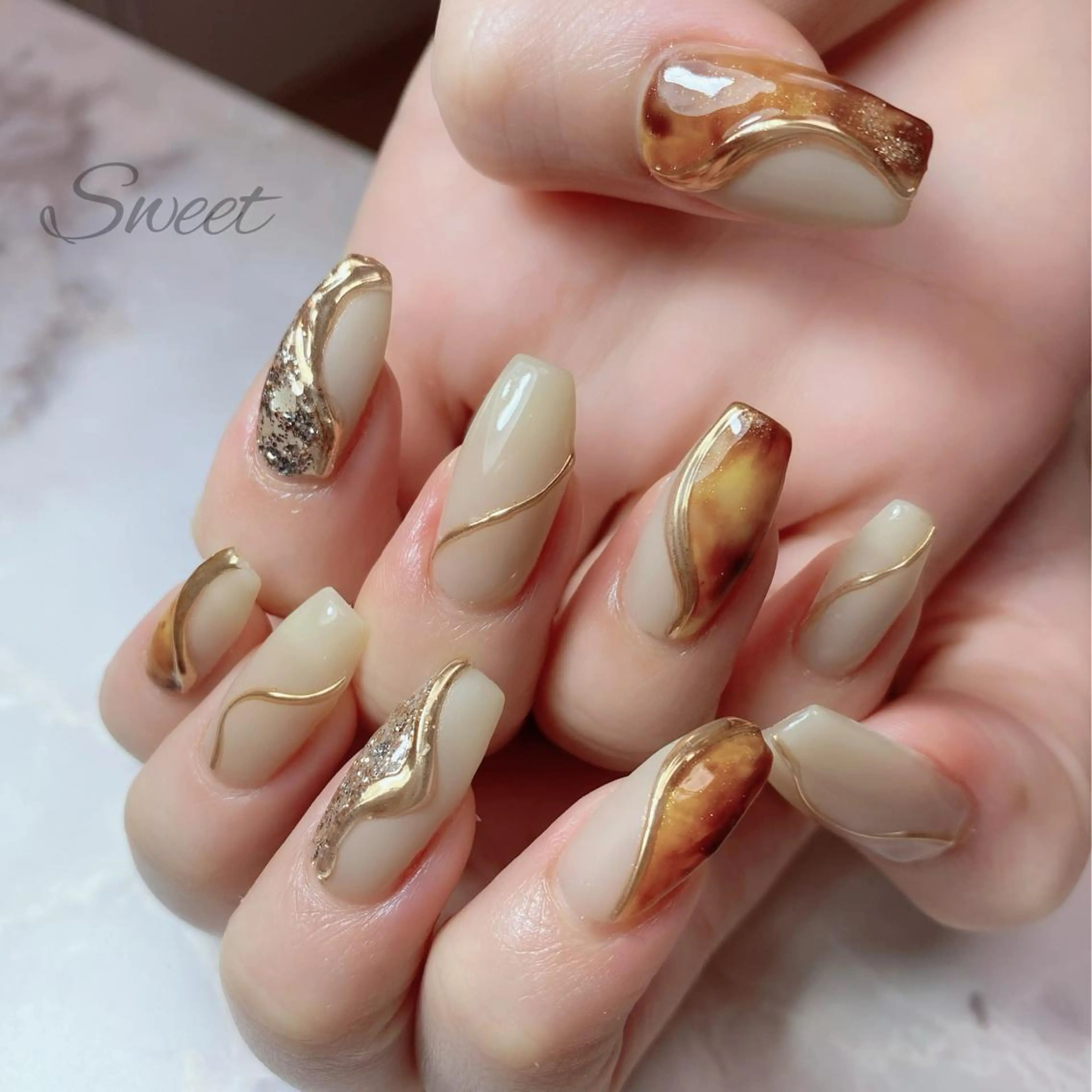 ネイル sweet 仲野陽子のネイルデザイン